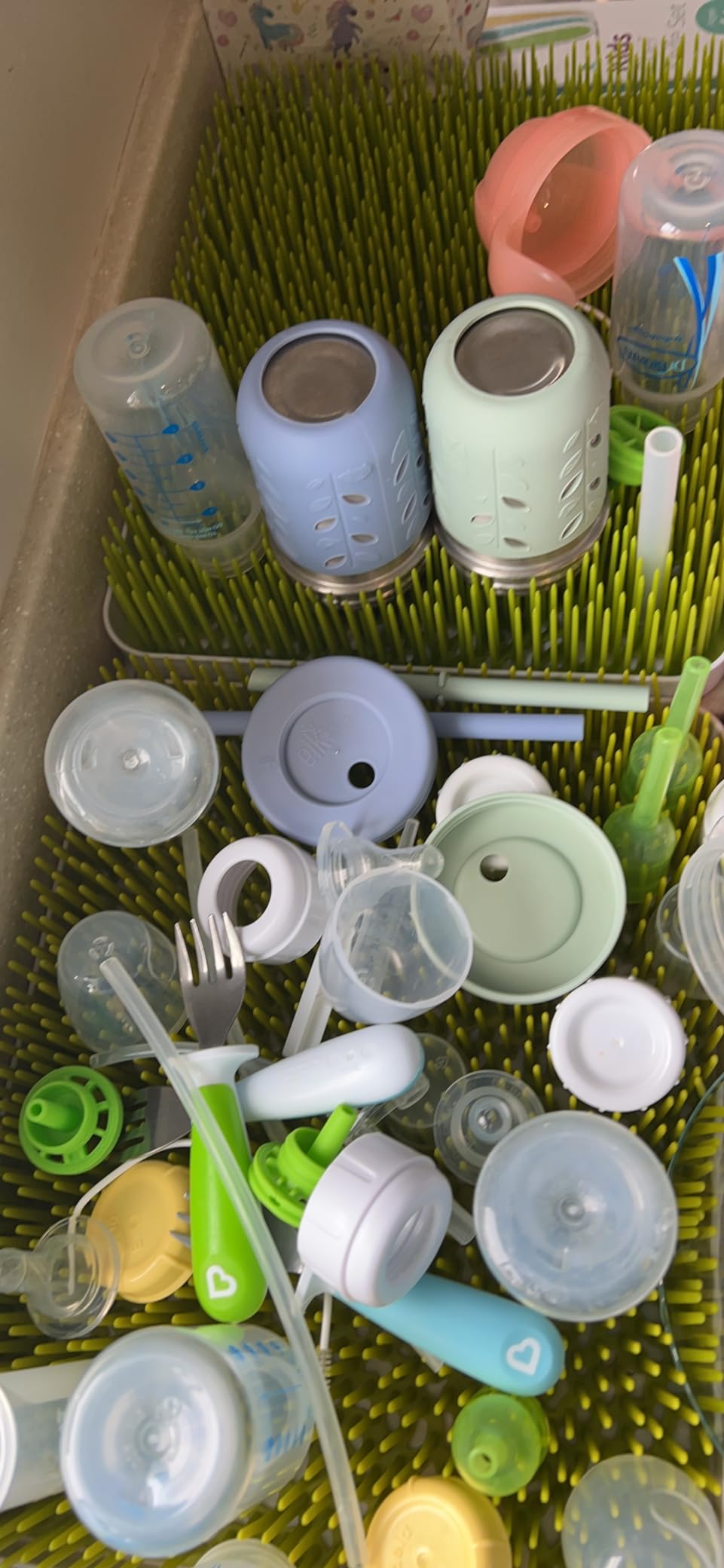 Boon Lawn Countertop Baby Bottle Drying Rack - Spring Green - 13.5x11x2.5 customer photo 1