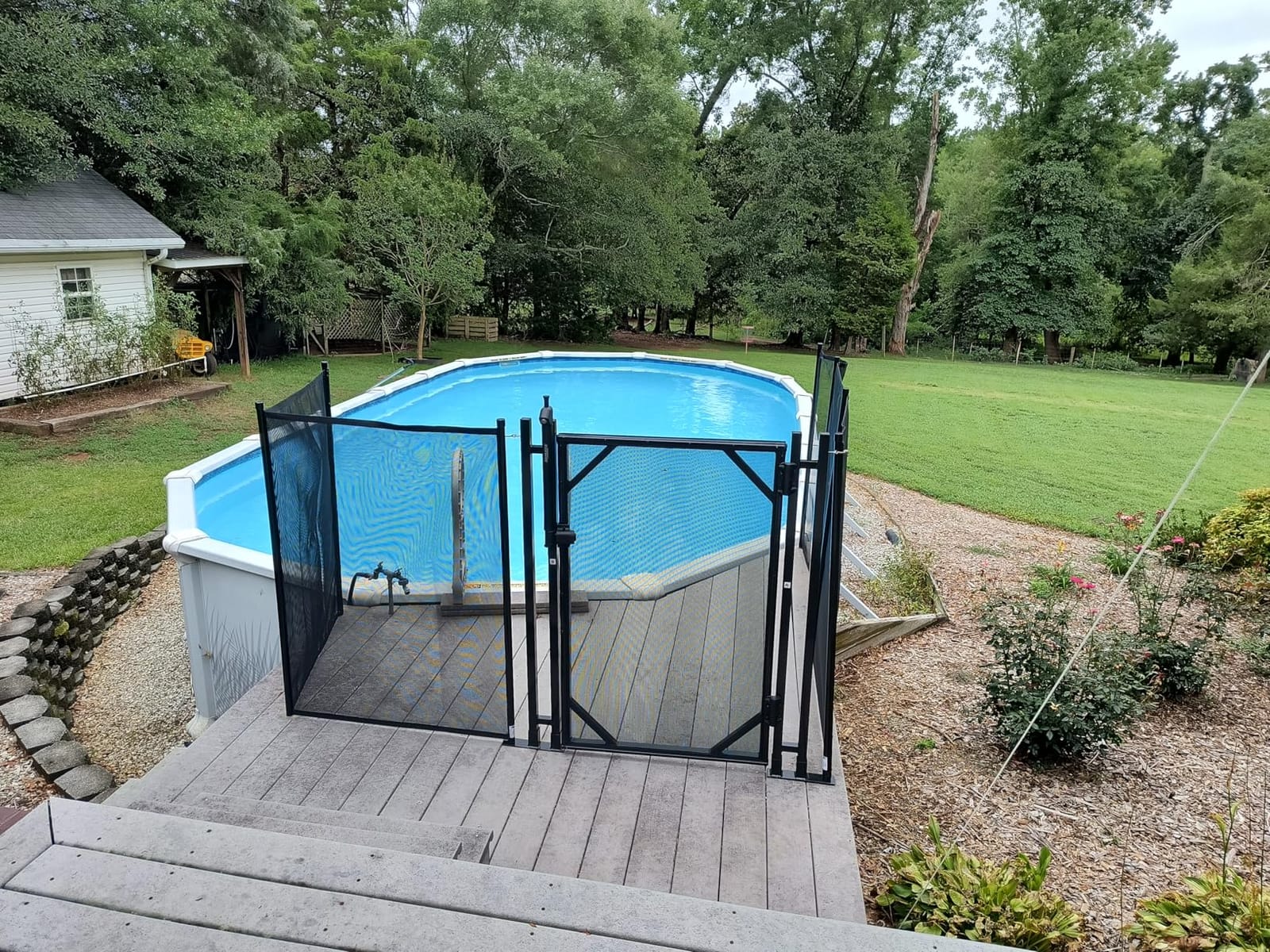 Safety Fence for In Ground Pool Size: 5', Black customer photo 2