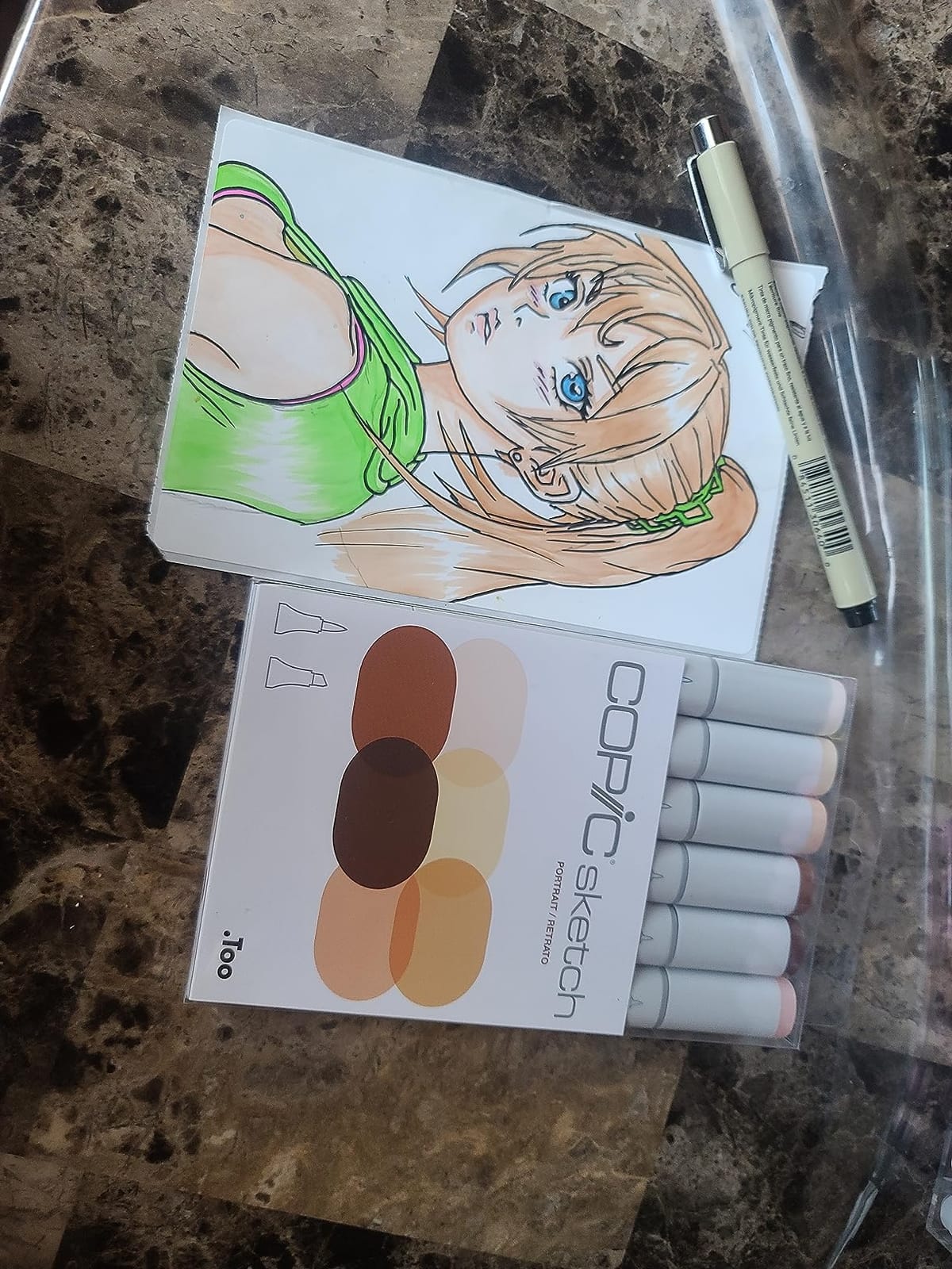 Copic Sketch Alcohol Markers, 6 Color Dual Tip Art Marker Set – Blendable Brush Tips for Drawing, Sketching, and Illustration – Professional Set for Adults/Teen Artists & Creators - Bold Primaries customer photo 2