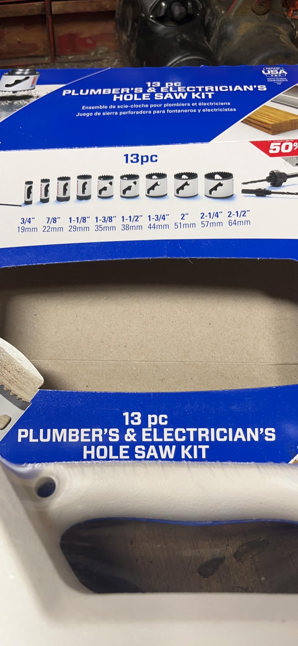 Lenox Hole Saw Kit, Bi-Metal, T3 Electricians/Plumbers Kit, 13 Piece (1786647) customer photo 2
