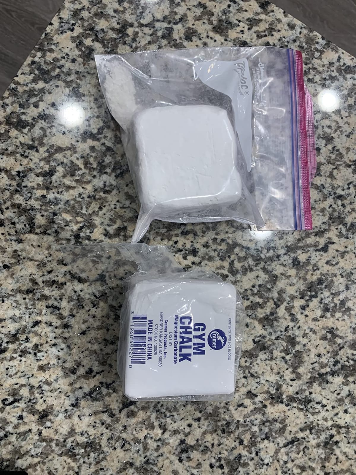 Cramer Gym Chalk Block, 2-Pack of 2 oz, Magnesium Carbonate for Powerlifting, Rock Climbing, Gymnastics, Crossfit, Weightlifting & Bouldering, Use in Chalk Balls & Bags, Superior Grip customer photo 2