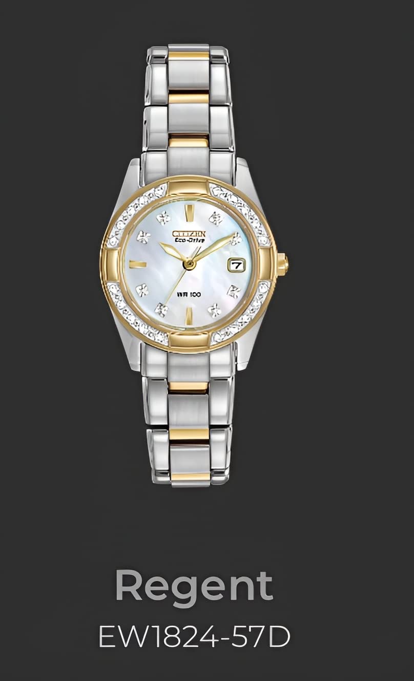 CITIZEN Ladies' Eco-Drive Diamond Classic 26mm Stainless Steel EW1824-57D customer photo 2