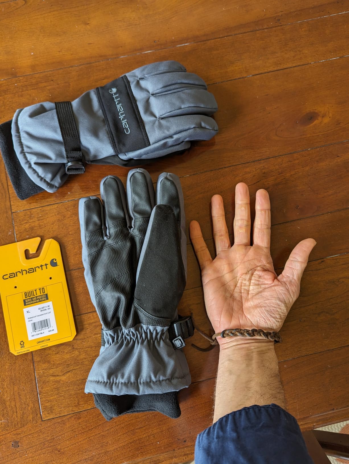 Carhartt Men's Waterproof Insulated Knit Cuff Glove customer photo 2