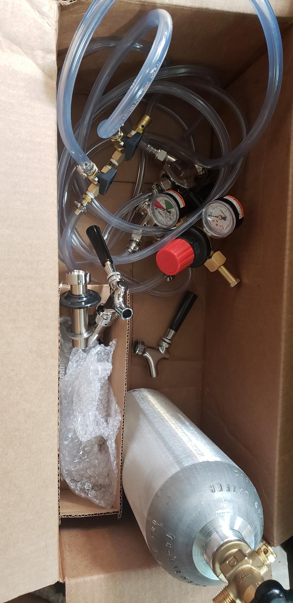 Standard Double Faucet Door Mount Kegerator Keg Tap Conversion Kit customer photo 2