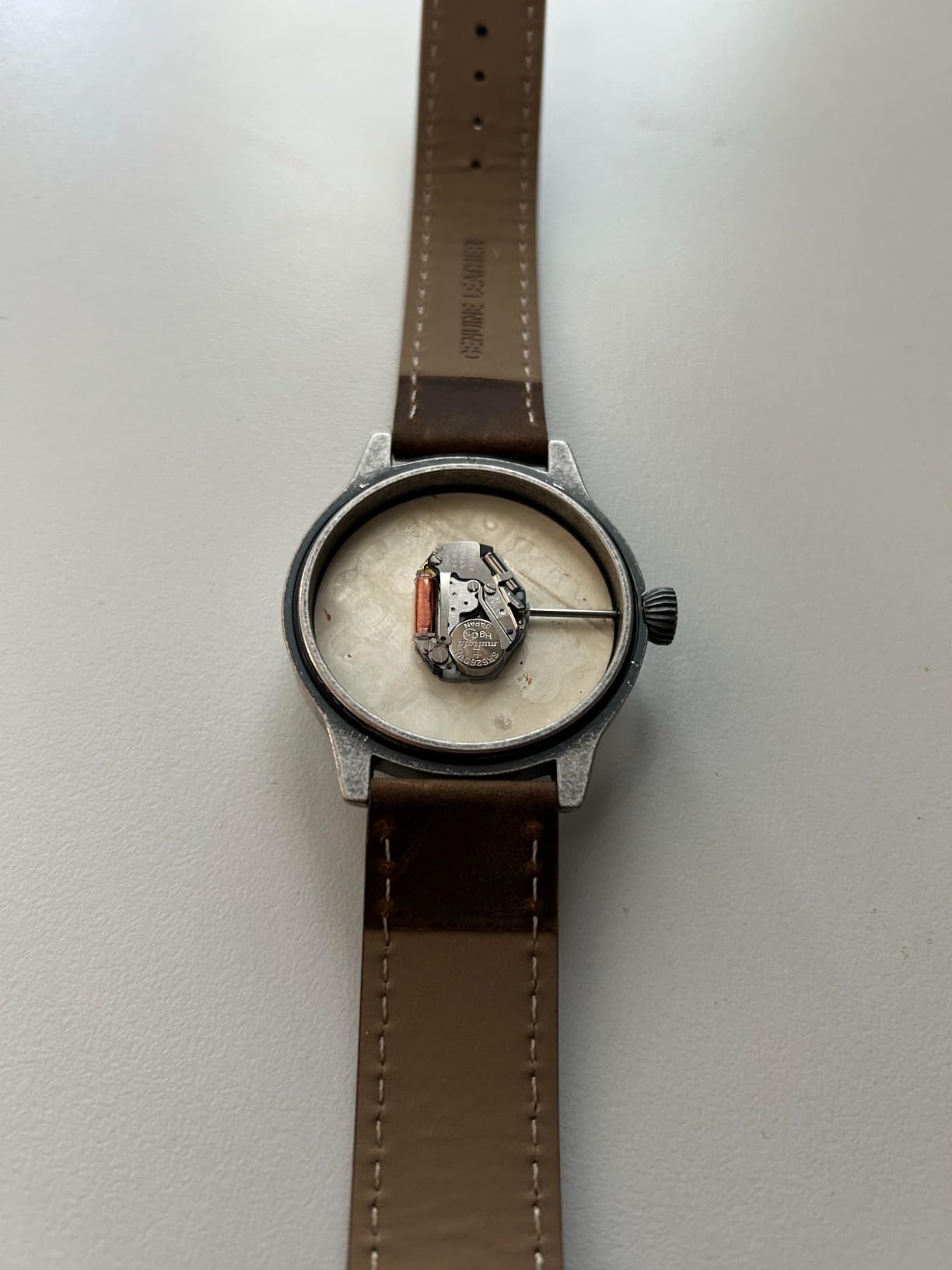 Mil-Tec Luftwaffe Me109 Aviator Vintage German WW2 Flieger Pilot Mens Watch - Military Easy to Read Calfskin Brown Leather Strap 3 Atm Analog Quartz customer photo 2