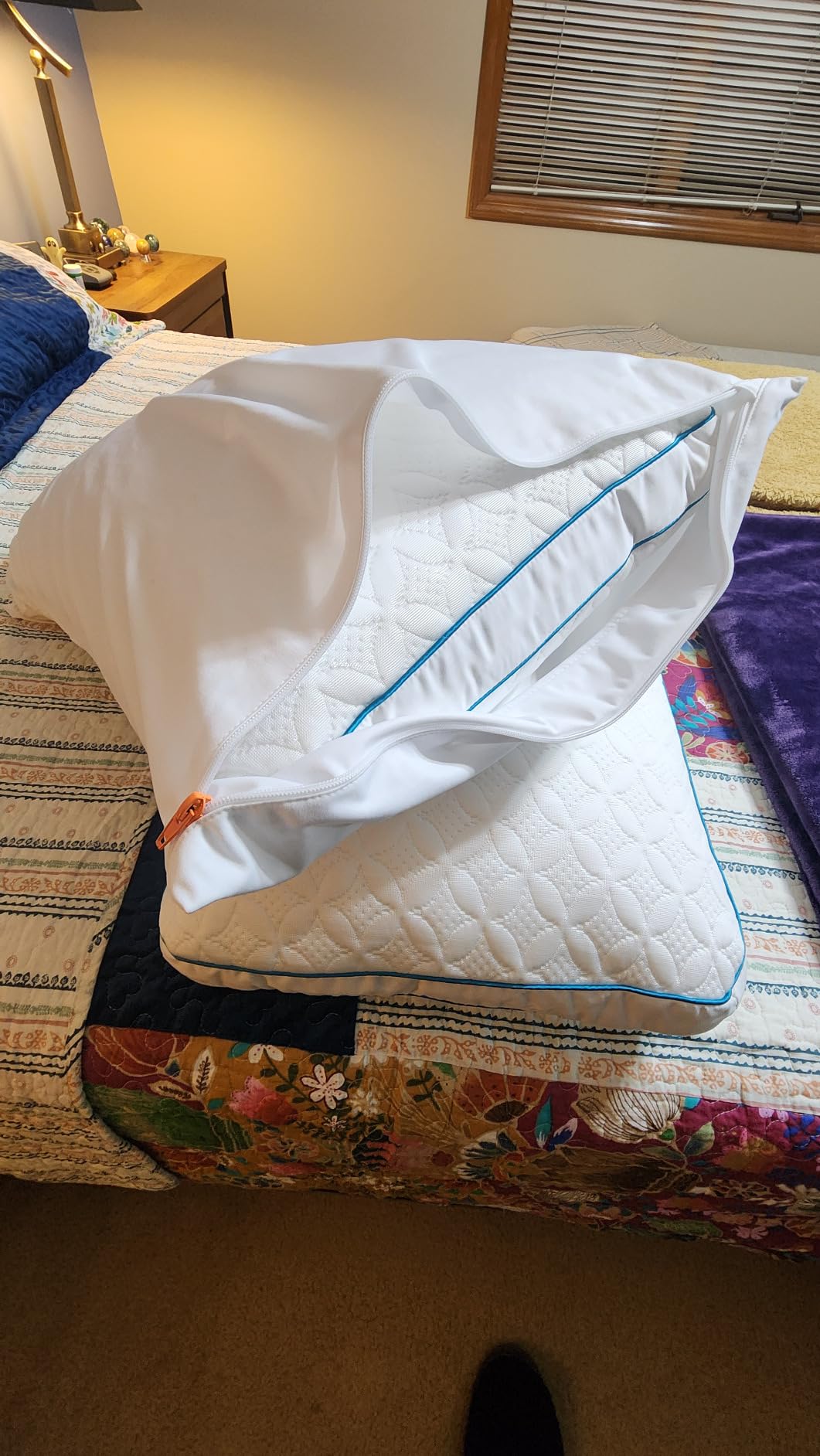 HOSPITOLOGY PRODUCTS Pillow Encasement- Zippered Bed Bug Dust Mite Proof Hypoallergenic - Sleep Defense System - Standard - Waterproof - Set of 2 - 20