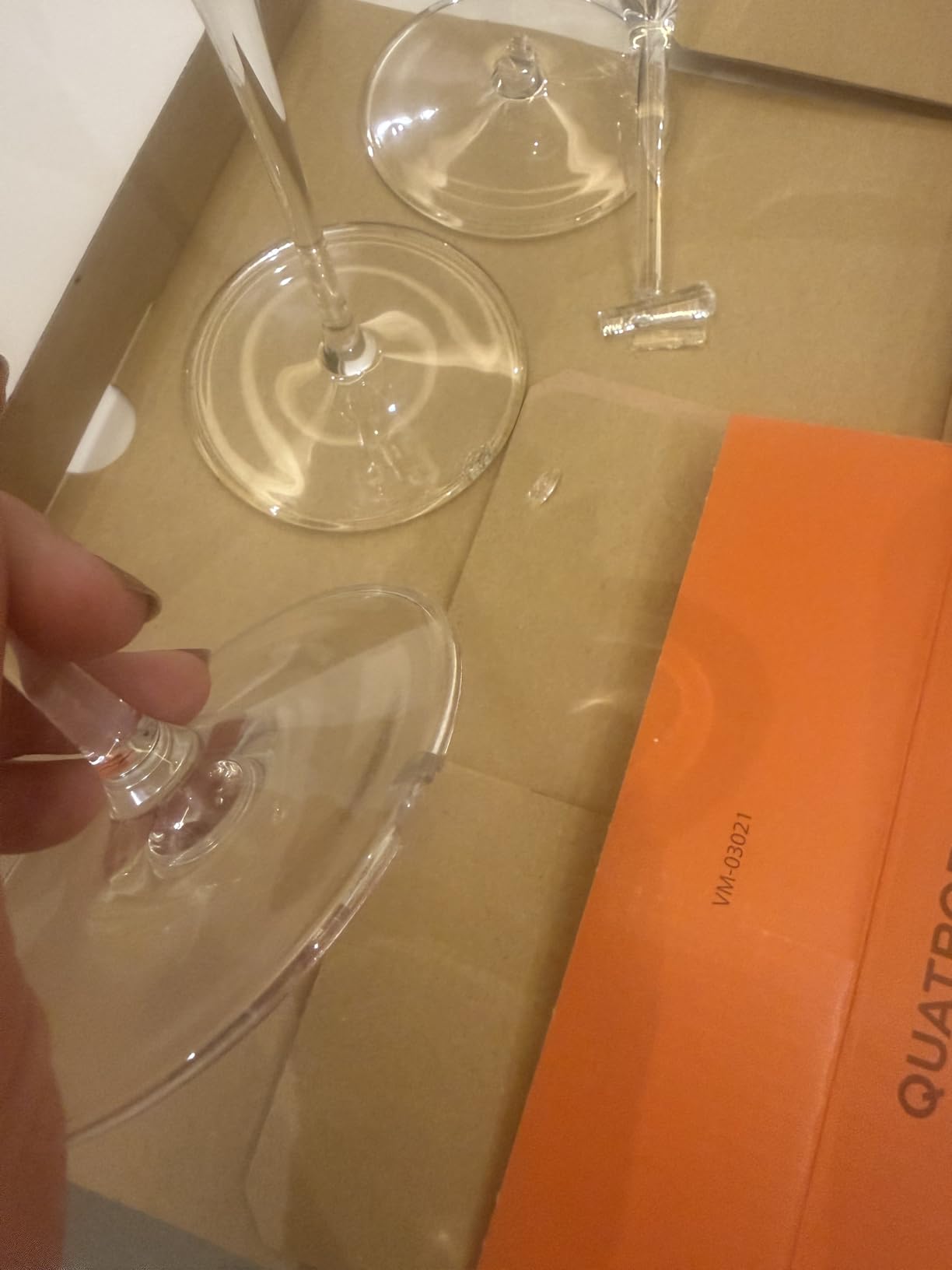 Stölzle Lausitz Quatrophil Champagne Glasses Crystal, 9 3/4 oz, Set of 6 customer photo 2
