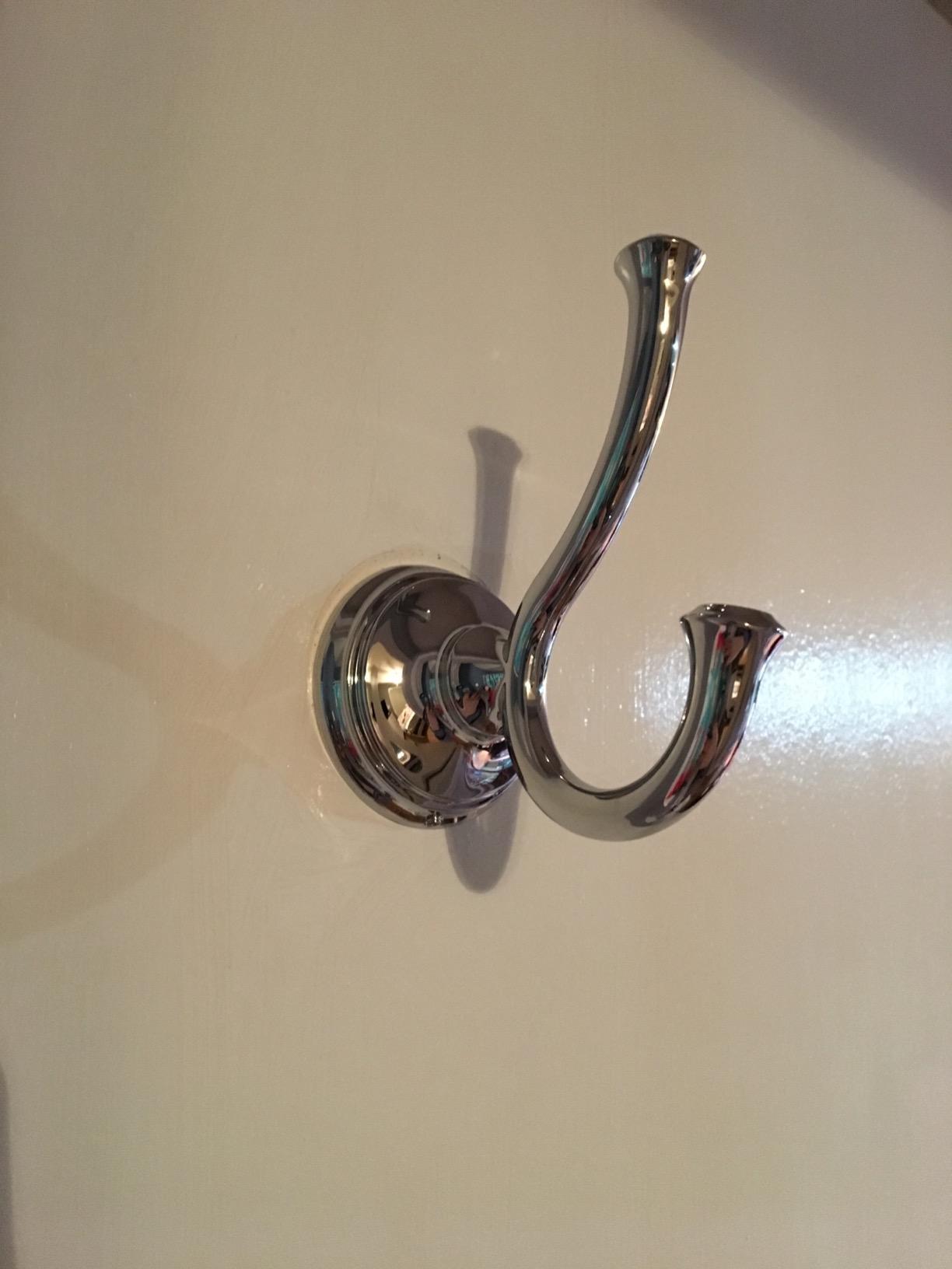 Delta Double Towel Hook for Bathroom or Kitchen| Polished Chrome | Cassidy Accessories customer photo 1