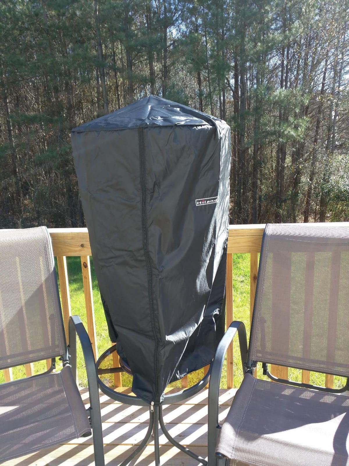 Hiland HVD-TTCV-C Heavy Duty Waterproof Tabletop Heater Cover-39-Tan customer photo 1