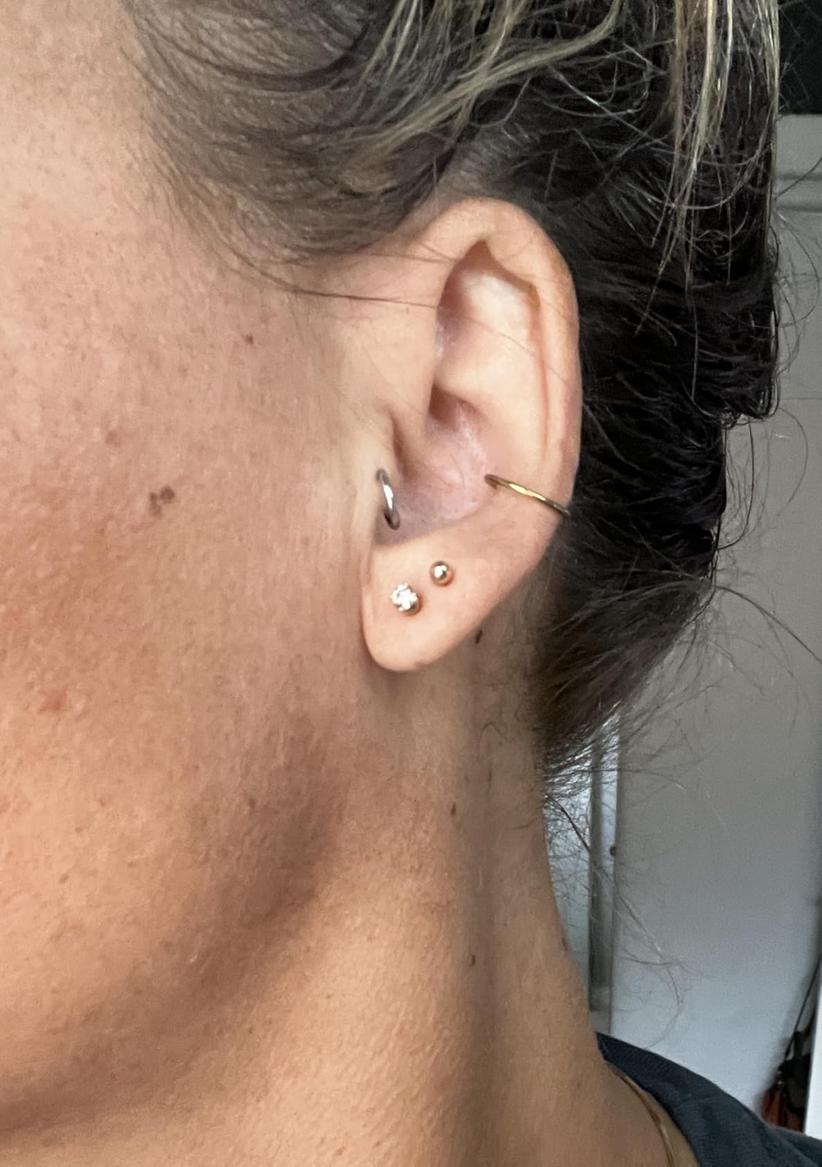 Kezef 14K Gold Filled Ball Stud Earrings for Women customer photo 1