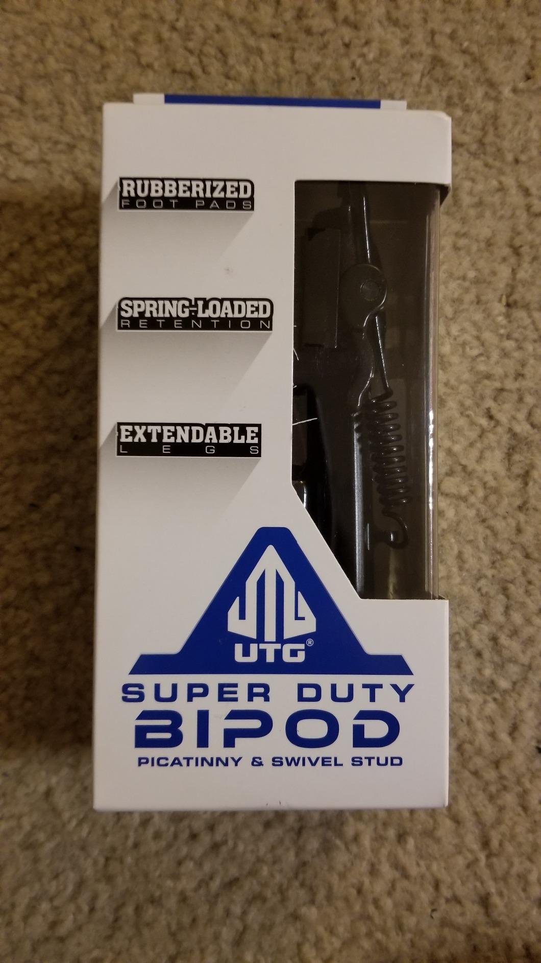 UTG Super Duty Bi-pod with QD Lever Mount, Height 6.0