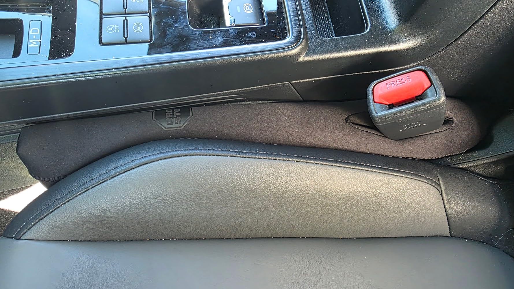 Drop Stop – 2 Original Car Seat Gap Fillers (Shark Tank) + Dash Pad + Light customer photo 1