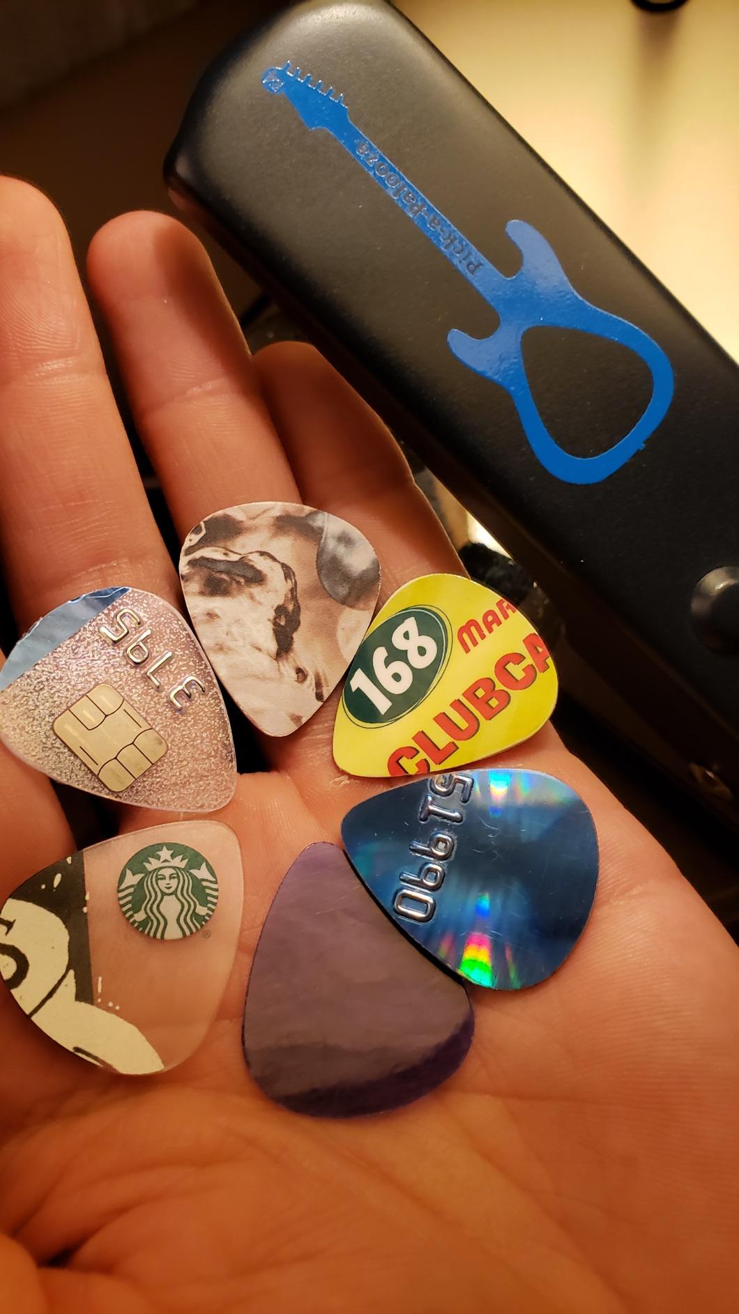 DIY Guitar Picks Punch Mega Pack with Pick Punch Tool - Blue customer photo 2