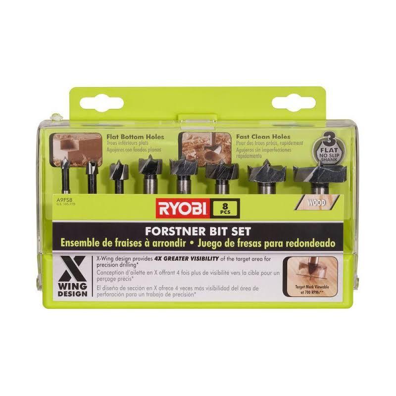 RYOBI Steel FORSTNER Drill BIT Set 8-PIECE A9FS8R1 customer photo 1