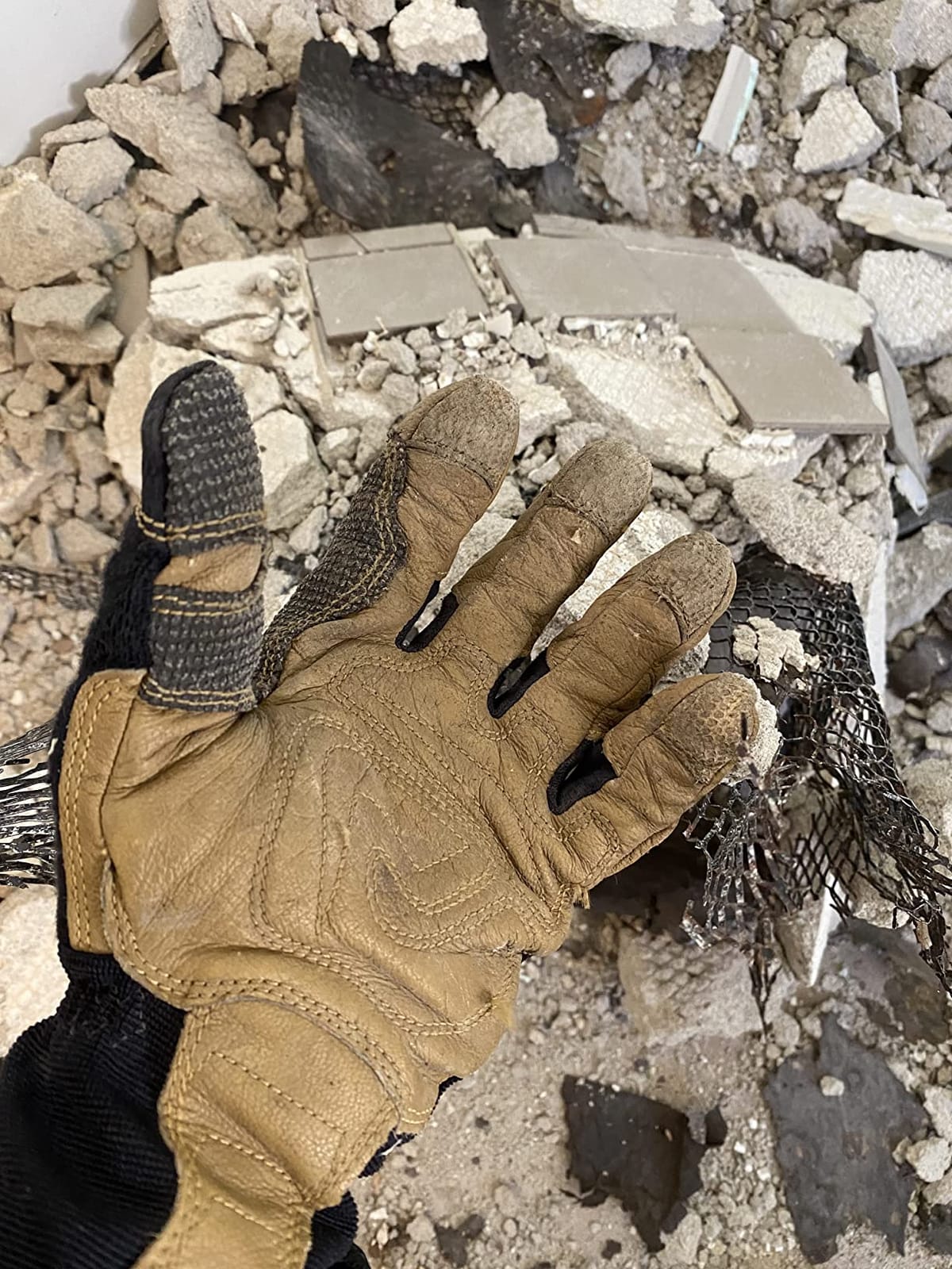 Ironclad Ranchworx Work Gloves RWG2, Premier Leather Work Glove, Performance Fit, Durable, Machine Washable, (1 Pair), RWG2-04-L,Brown/Black customer photo 1
