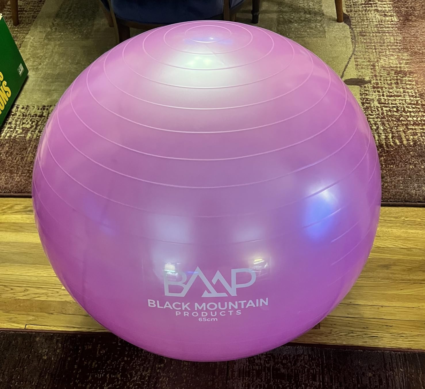 Black Mountain Products Exercise Stability Yoga Ball, Foot Pump, Ball Plug, Plug Puller, 2000 Lbs Static Weight Capacity Antiburst customer photo 1