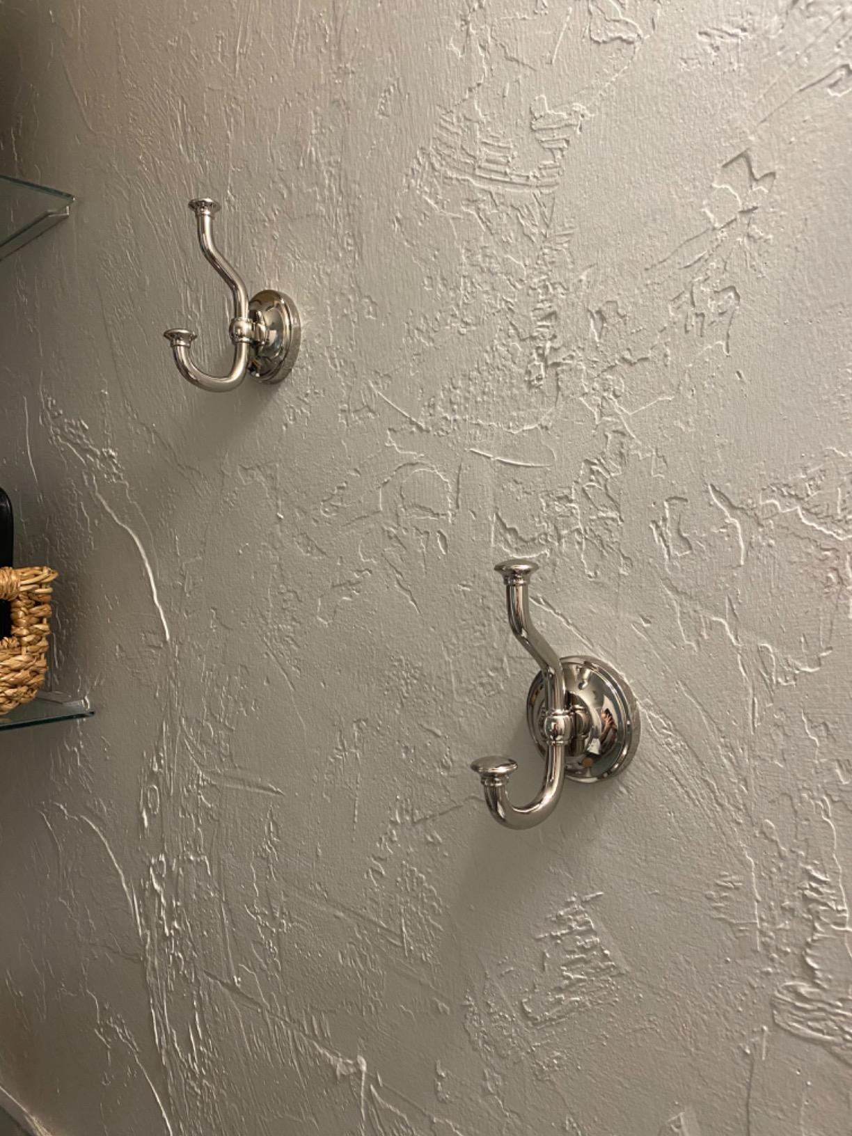 Gatco 4125 Tavern Double Robe Hook, Wall Mounted Bathroom Hook for Towels and Robes, Polished Nickel customer photo 1
