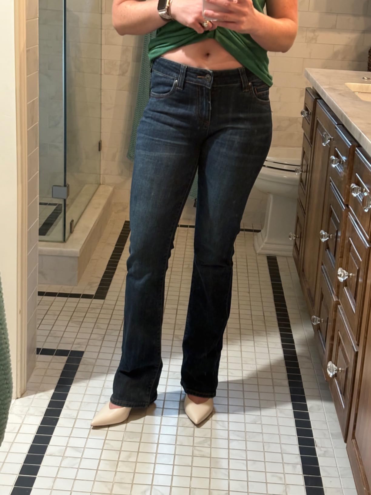 KUT from the Kloth Natalie High Rise Bootcut Jeans customer photo 1