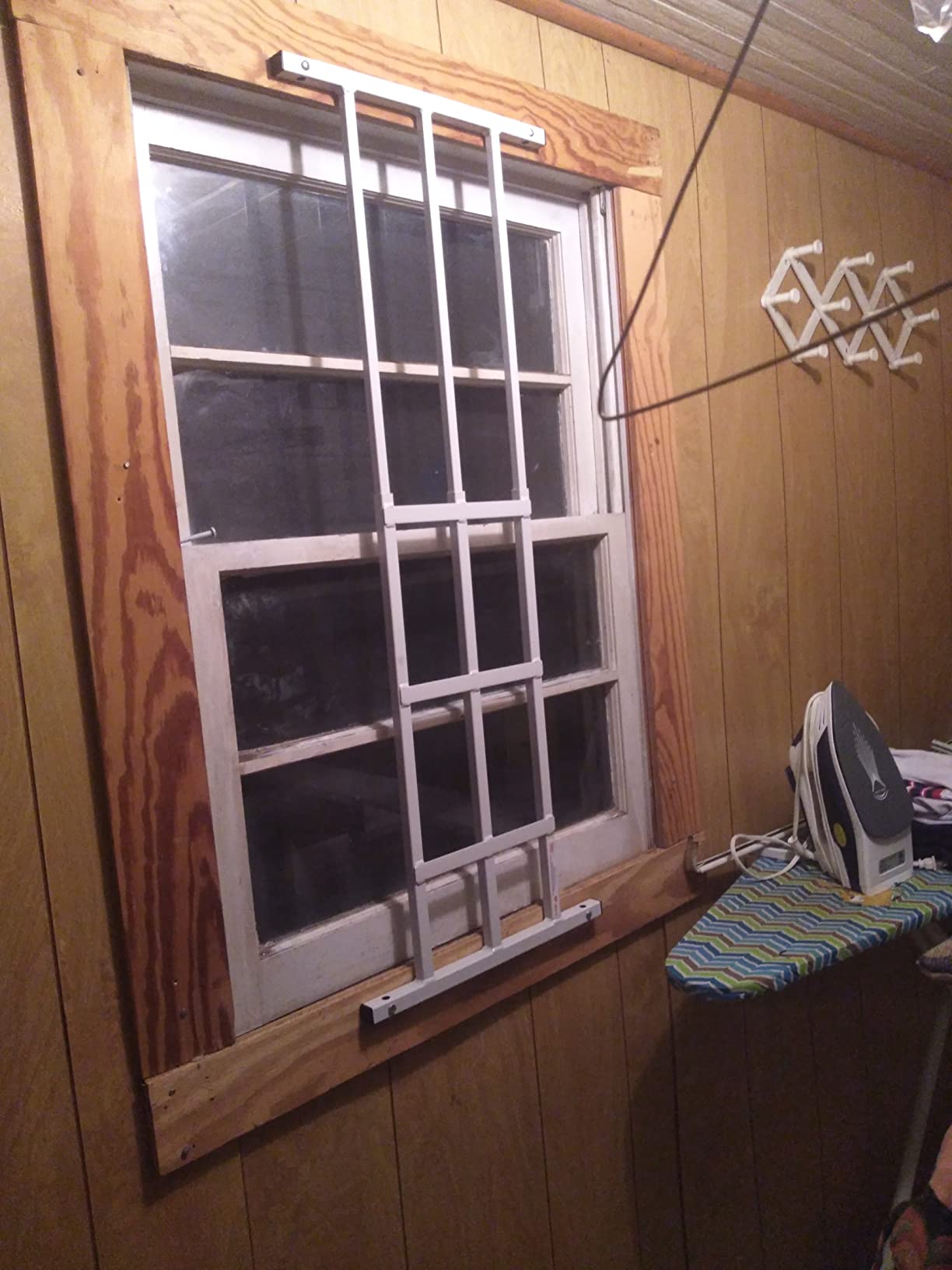 Prime-Line 3-Bar Window Security Grill, Adjustable 23-1/2 to 38 in., White customer photo 1