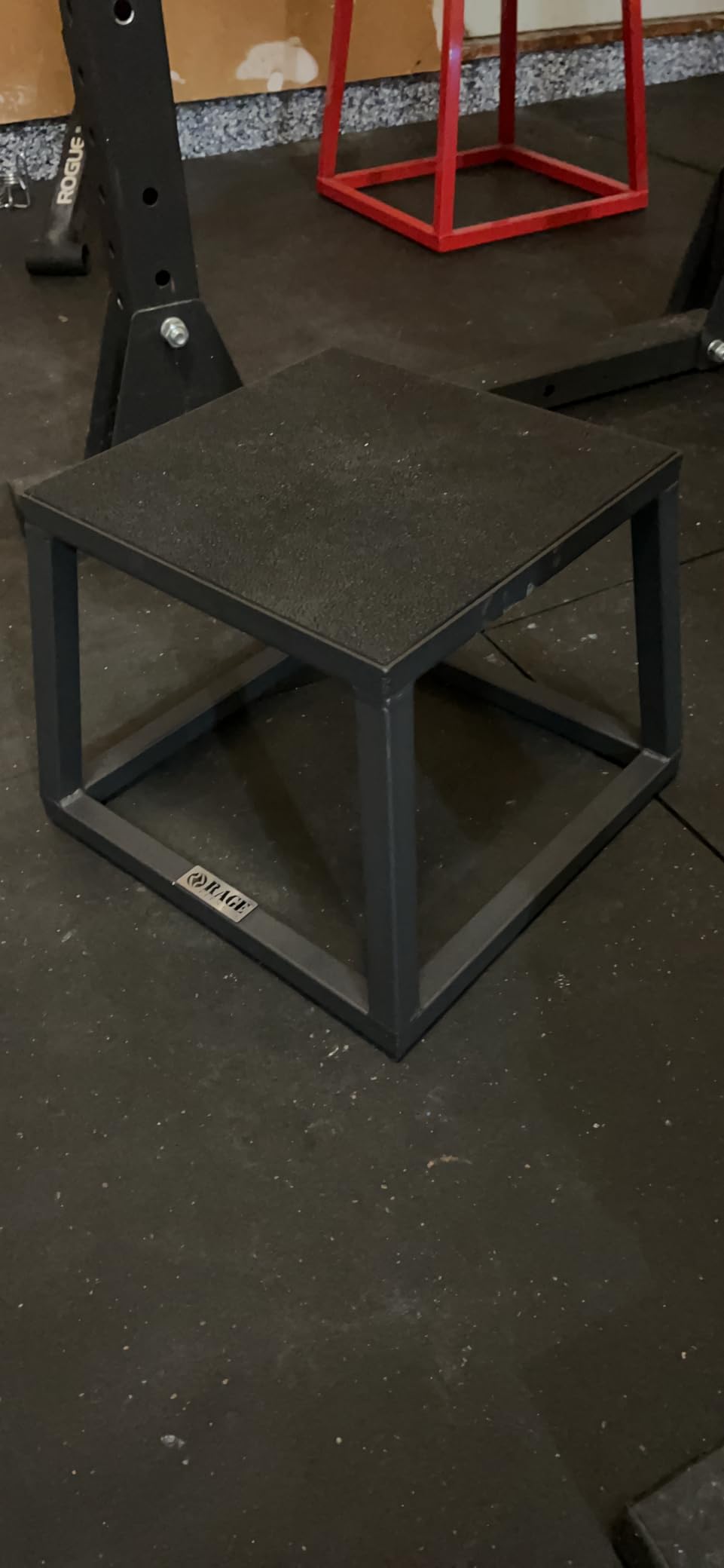 Rage Fitness Steel Plyo Box 12-18-24 Inch High Anti-Slip Pre-Assembled Plyometric Jump Box for Home Gym Conditioning and Strength Training (Sold Individually) Plyometric Platform Step customer photo 1