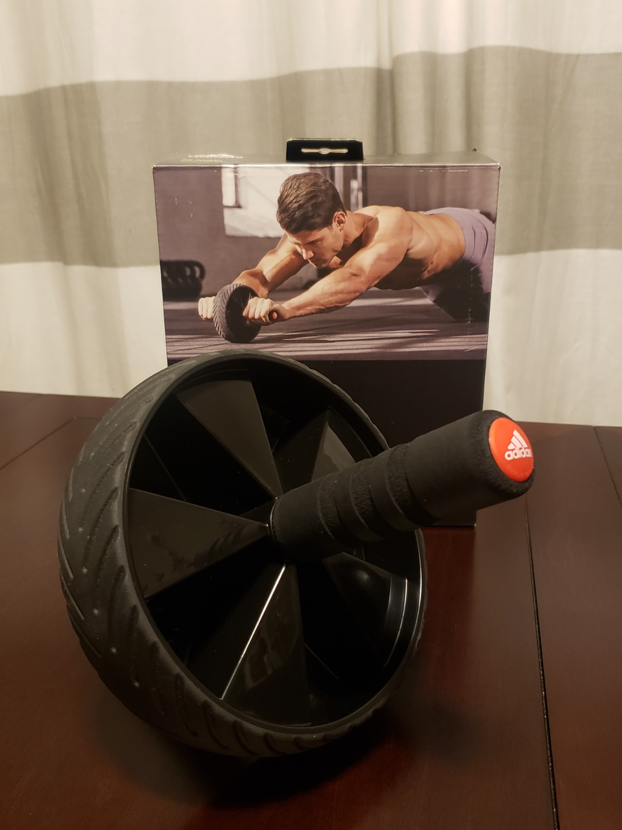 Adidas ADAC-11404-1 Ab Wheel Foam Roller, Abdominal Roller, Abdominal Training, Myofascial Release customer photo 2