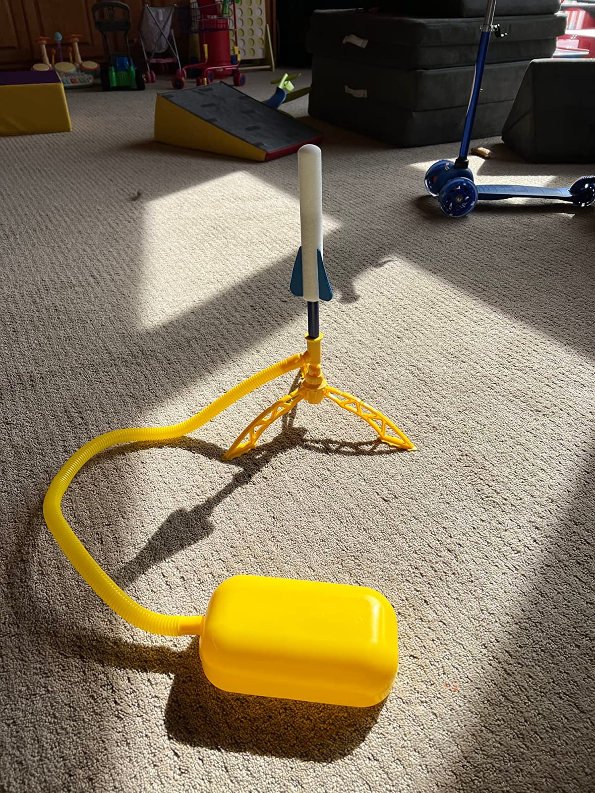 Stomp Rocket Jr Multi-Color Rocket Launcher for Kids, 8 Rockets customer photo 1