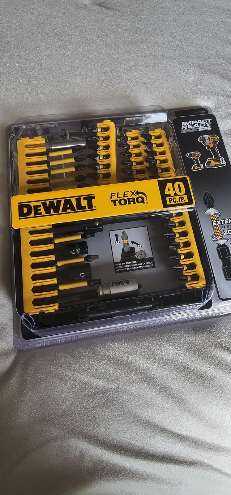 DEWALT Screwdriver Bit Set, 40 Pcs. Impact Ready, FlexTorq Impact Driver Bit Set with Storage Case (DWA2T40IR) customer photo 2
