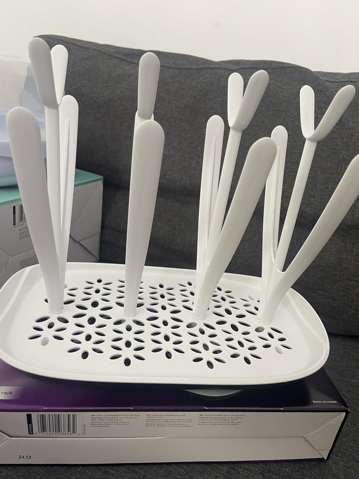 Philips Avent Baby Bottle Drying Rack, White customer photo 2