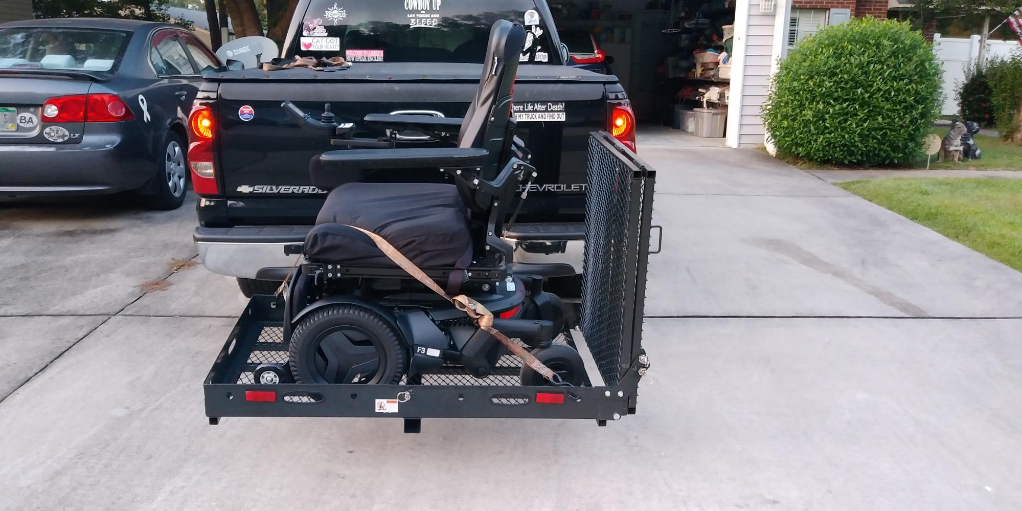 Wheelchair Scooter Carrier for Car Truck SUV, Extra Long Ramp, 500 lb Cap customer photo 1