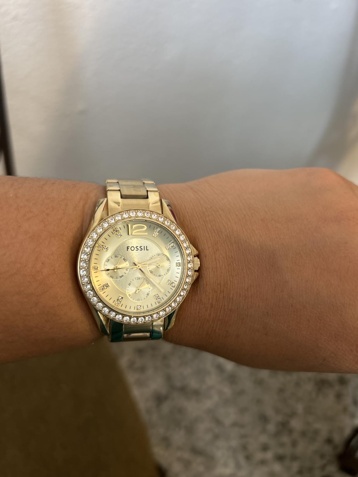 Fossil Women's Watch, Riley Quartz Stainless Steel Multifunction Watch for Women customer photo 2
