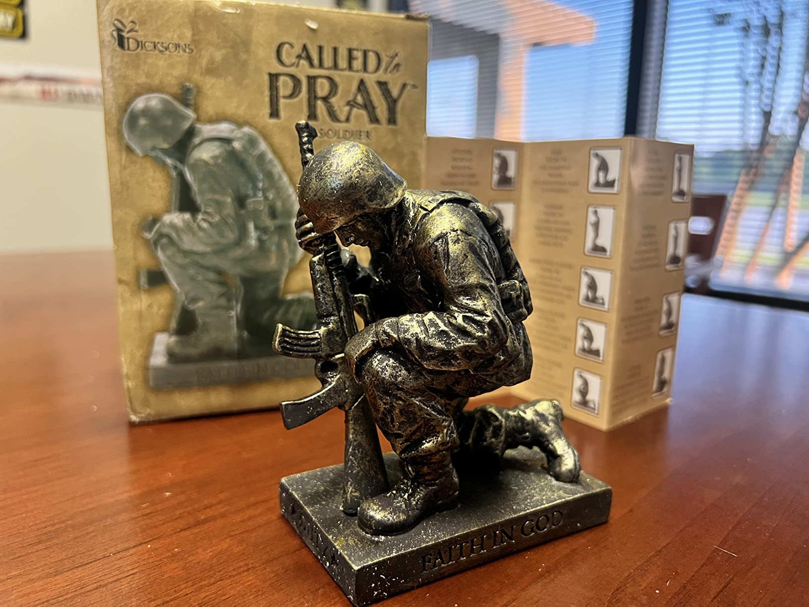 Dicksons Joyful in Hope Praying Firefighter 5 inch Gray Resin Stone Table Top Figurine customer photo 2