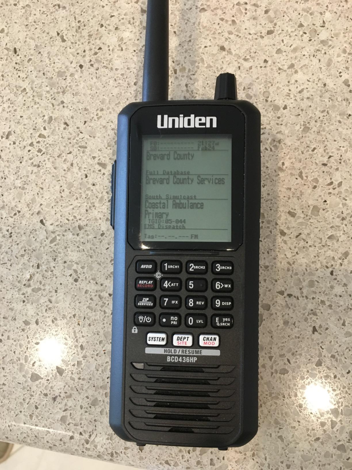 Uniden BCD436HP HomePatrol Series Digital Handheld Scanner. TrunkTracker V, Simple Programming, S.A.M.E. Emergency/Weather Alert, Covers USA and Canada customer photo 1