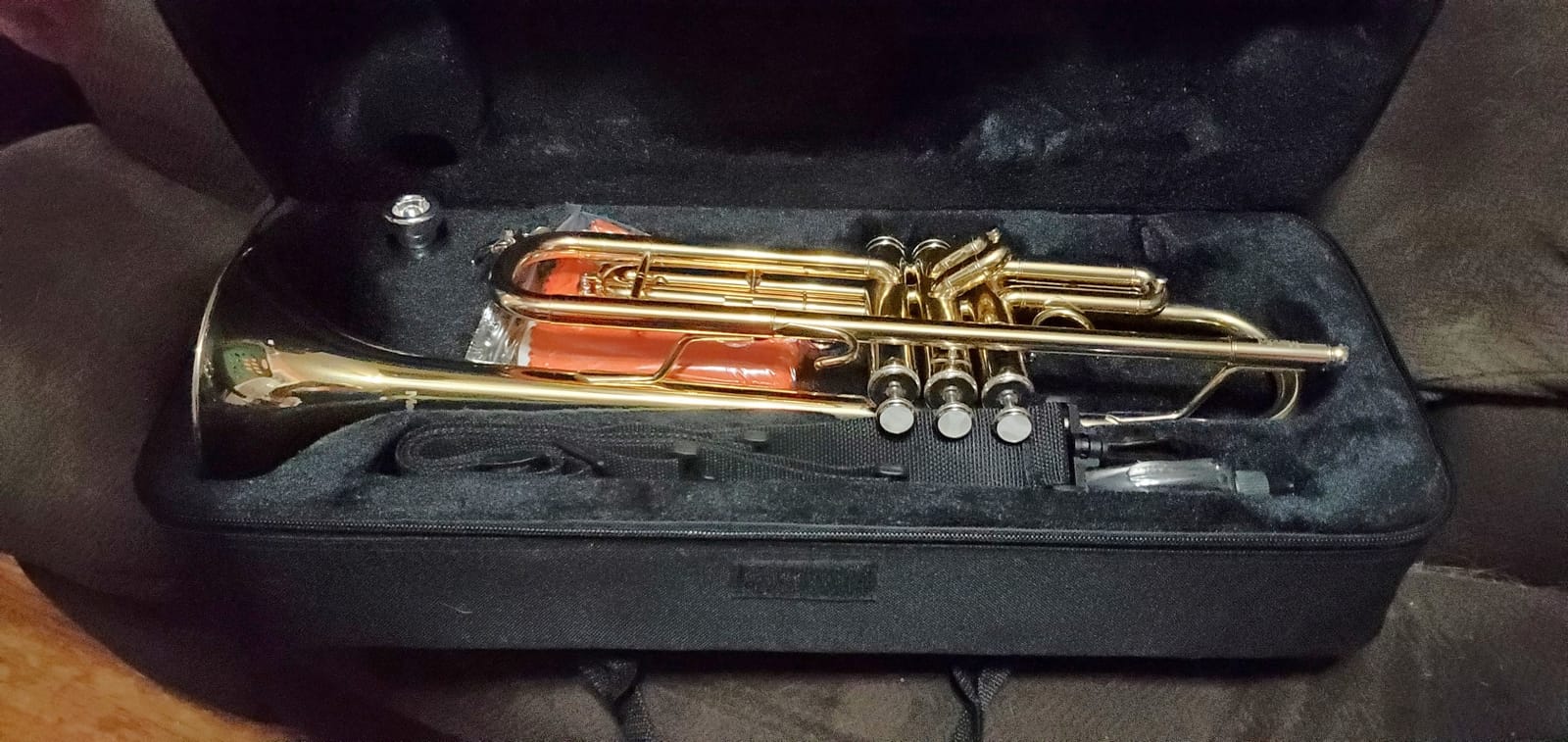 Mendini By Cecilio Bb Standard Trumpet Set for Beginners - Gold customer photo 2