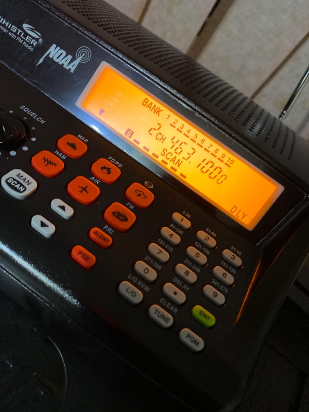 Whistler WS1025 Analog Desktop Scanner – Programmable Police/Fire/Weather Radio with 200 Channels and Backlit LCD Display – Easy-to-Use Base Unit – Black customer photo 2