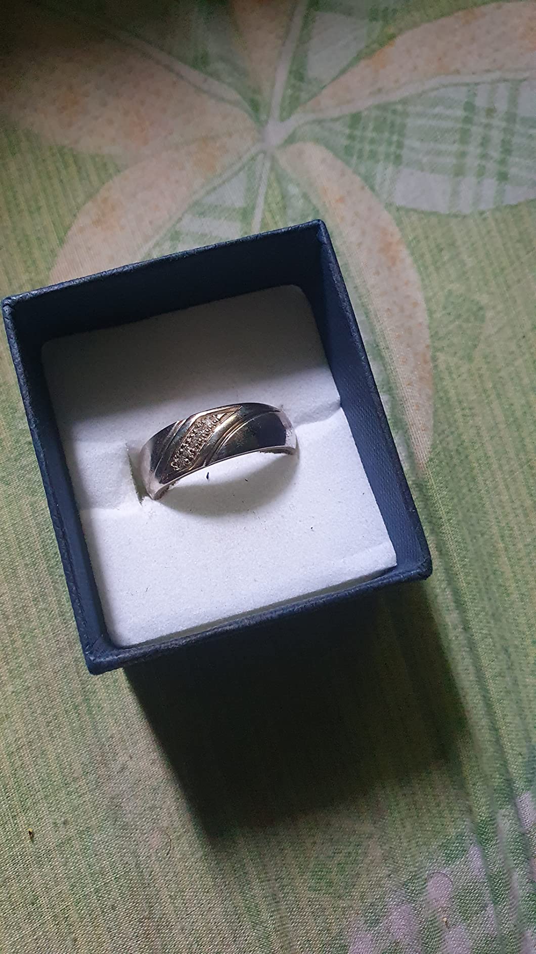 .925 Sterling Silver Diamond Wedding Band Men's Ring (J-K Color, I1-I2 Clarity) customer photo 1