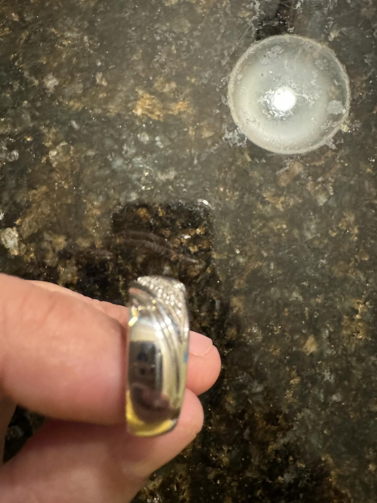 .925 Sterling Silver Diamond Wedding Band Men's Ring (J-K Color, I1-I2 Clarity) customer photo 2