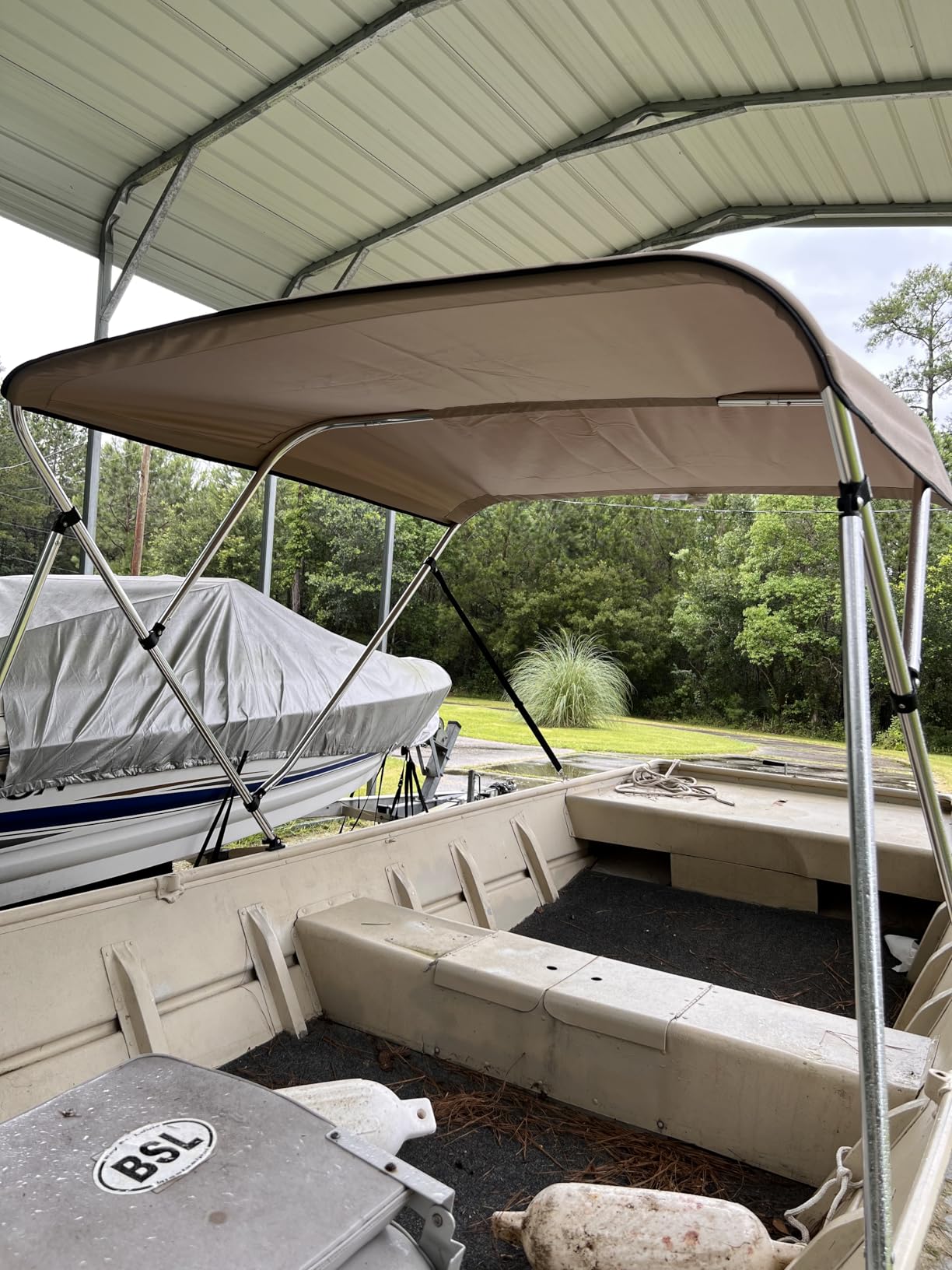 Leader Accessories 10 Colors 3-4 Bow Bimini Top for Boats Boat Canopy Cover customer photo 1