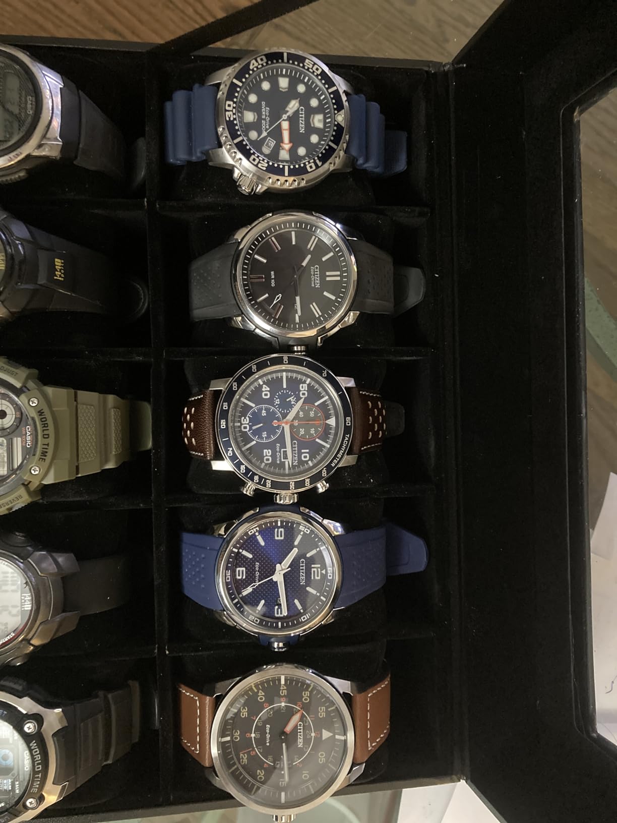 Citizen Men’s Eco-Drive 3-Hand Date Avion Watch with Leather Strap (Style: AW1361:10H) customer photo 1