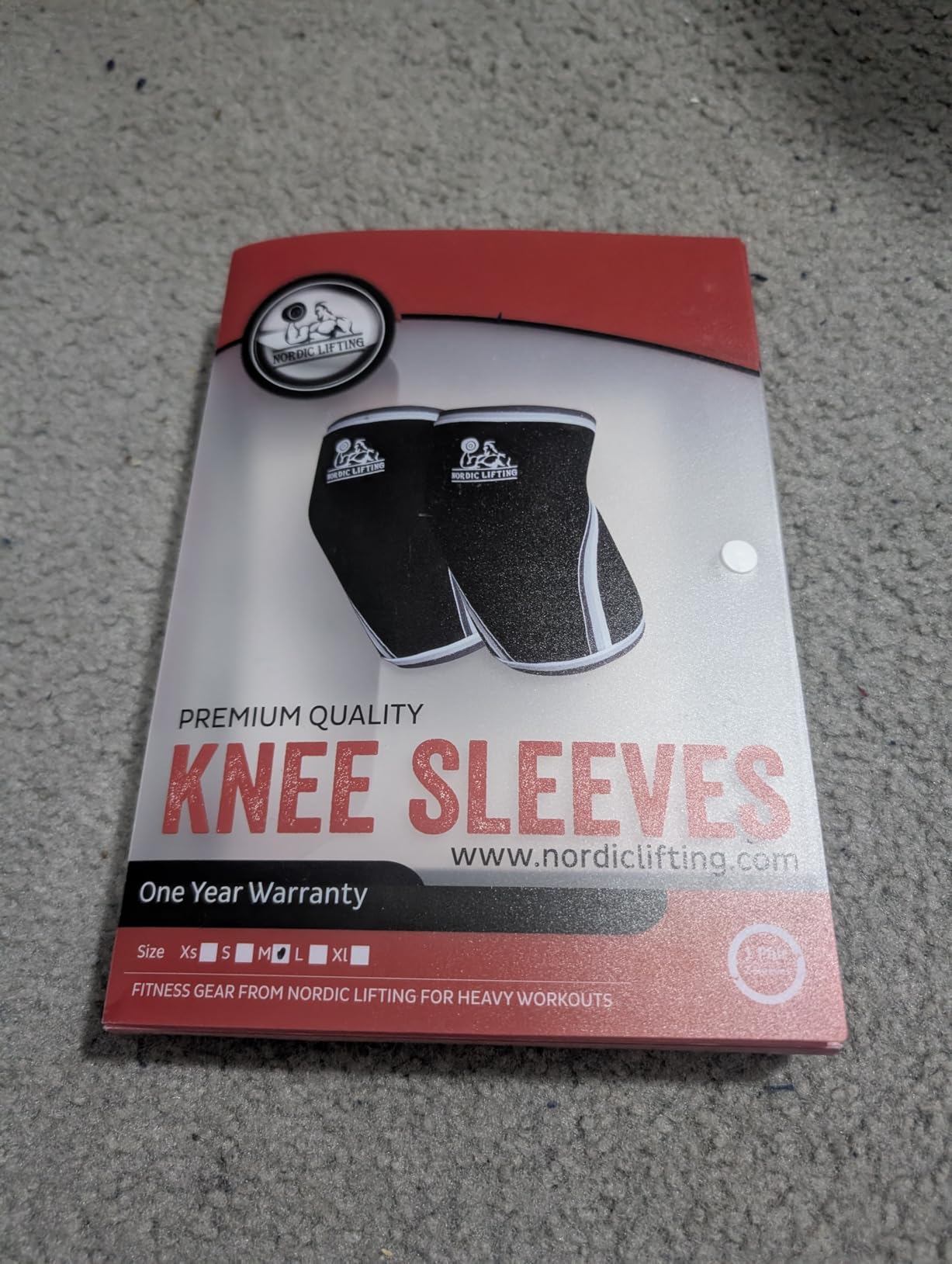 Nordic Lifting Neoprene Knee Sleeves for Weightlifting, 7mm customer photo 1