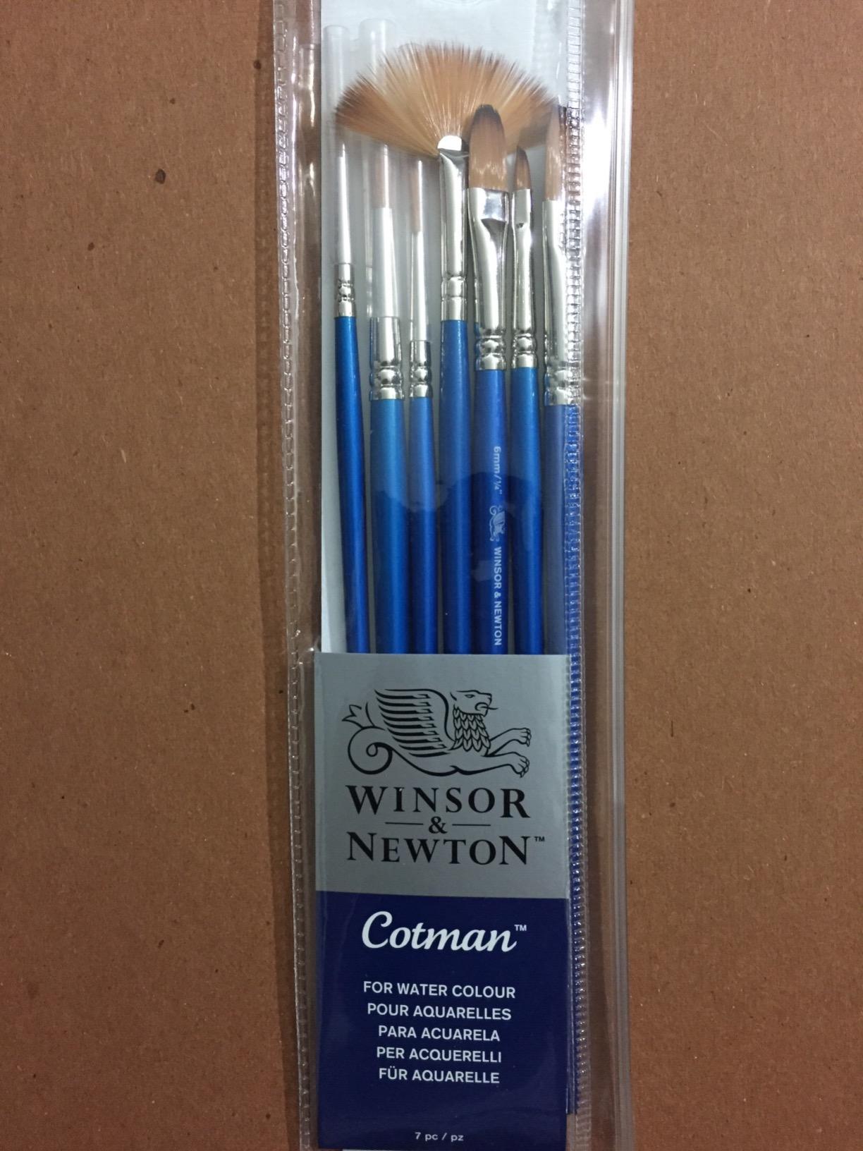 Winsor & Newton Cotman Brush Set, 7-Piece, Round, Rigger & Multi-Shape customer photo 1