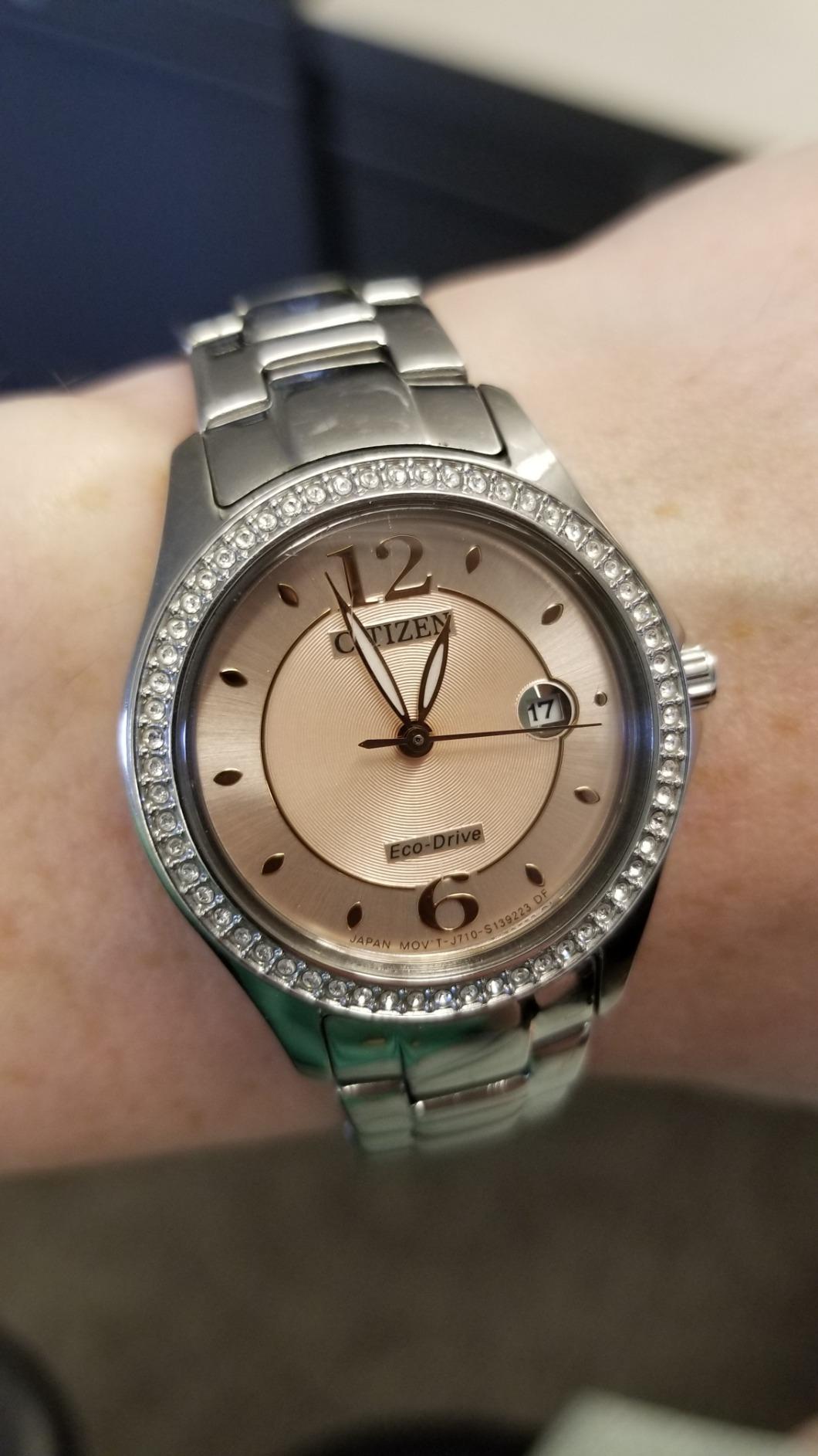 Citizen Women's Eco-Drive Dress Classic Crystal Watch in Stainless Steel customer photo 1