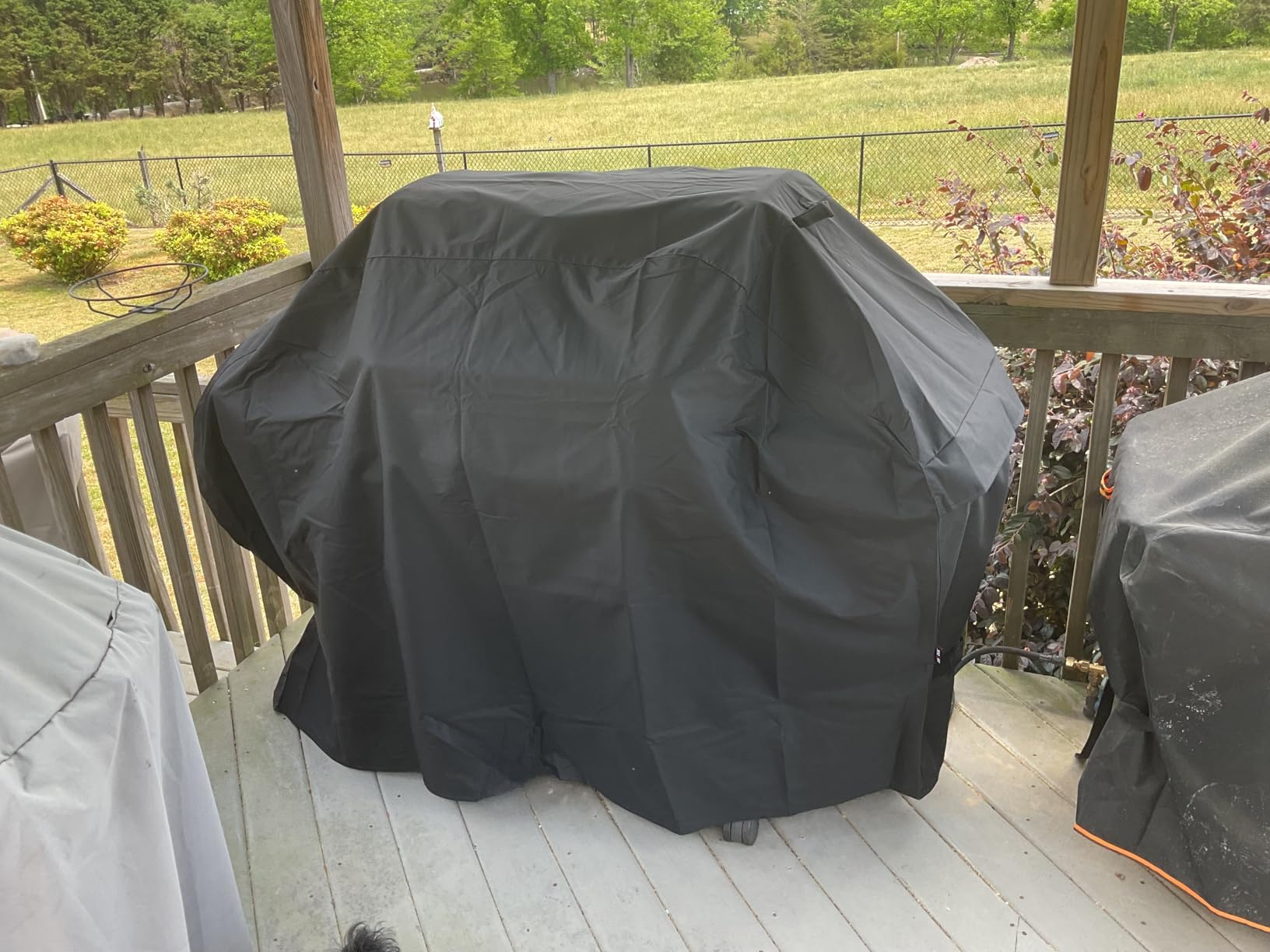 Unicook Heavy Duty Waterproof Grill Cover for Outdoor Grill 65 Inch, Black customer photo 1
