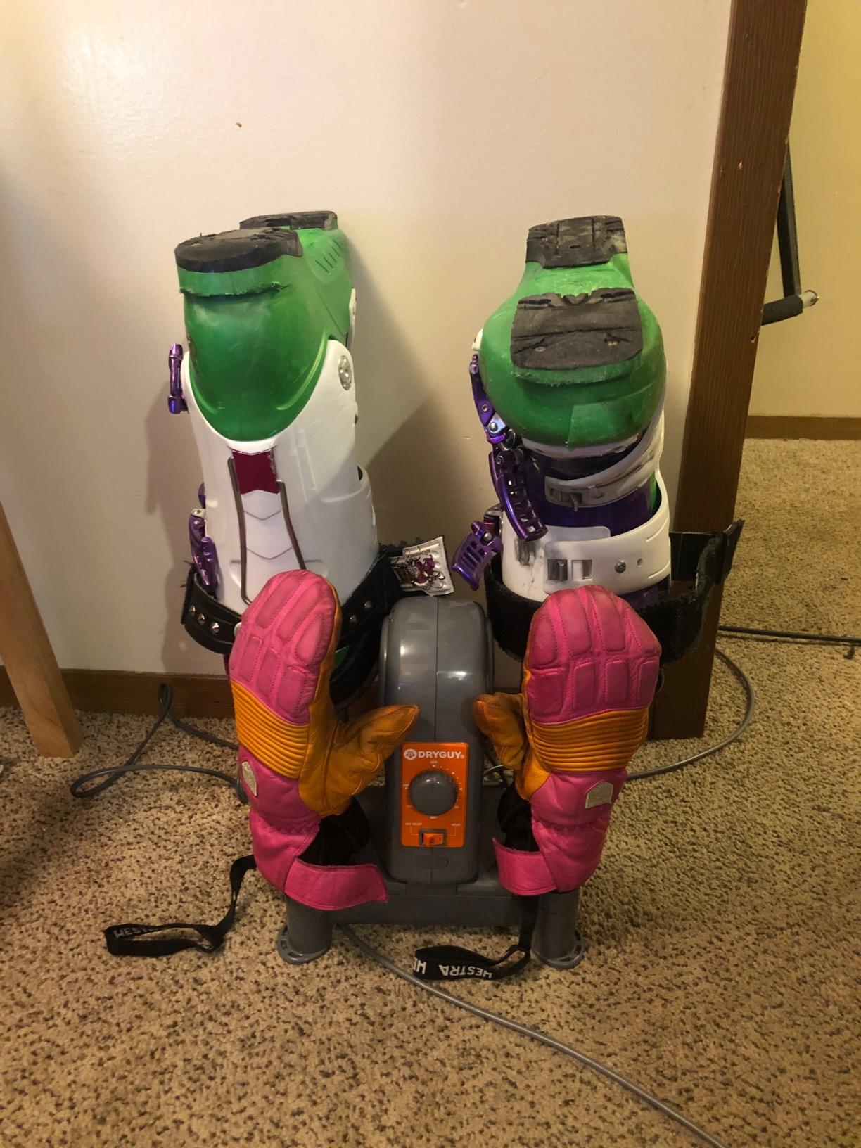 DryGuy Shoe, Boot, Garment & Gear Electric Dryer, Quick Drying for Ski, Work, Sports Equipment – Energy Efficient, Odor Eliminating Design, Home or Garage Use,4 Port, Heat + Fan (Dry time: 1-3hrs) customer photo 1