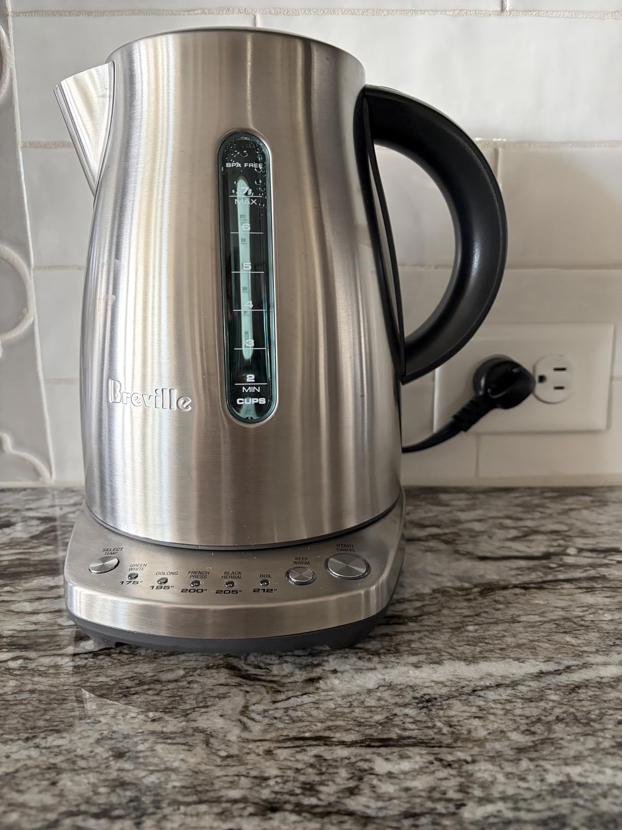 Breville BKE720BSS Temp Select Hot Water Kettle, Brushed Stainless Steel customer photo 2