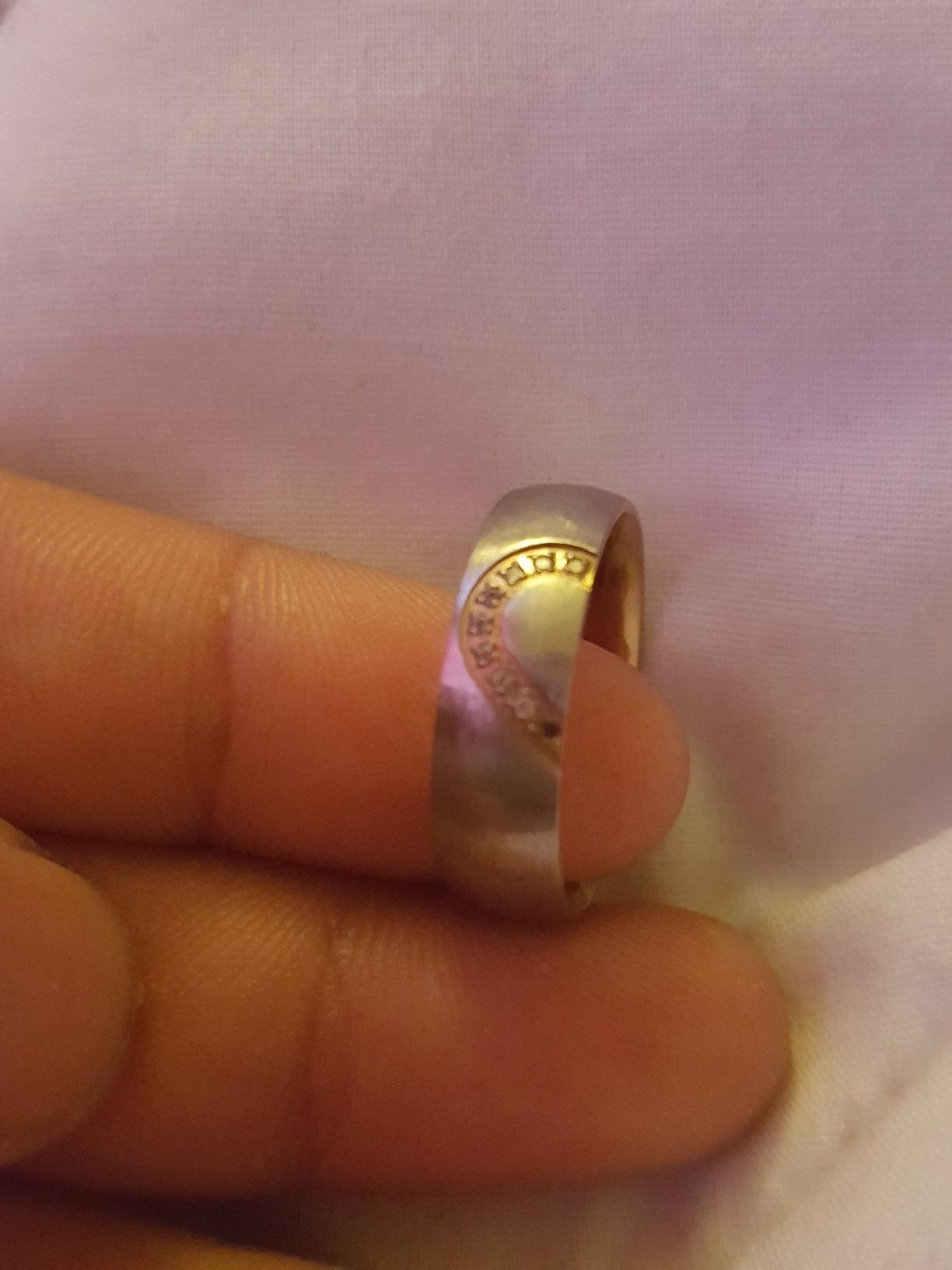 His & Hers Real Love Heart Promise Ring Stainless Steel Couples Wedding Engagement Bands Top Ring, 6mm customer photo 2