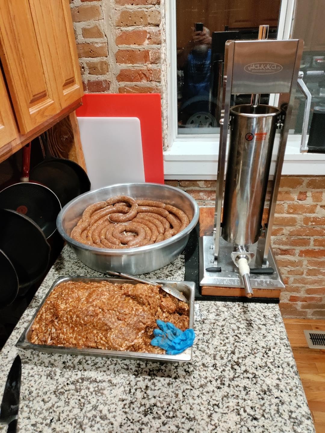 Hakka 7Lb/3L Sausage Stuffers and Vertical Sausage Makers customer photo 2
