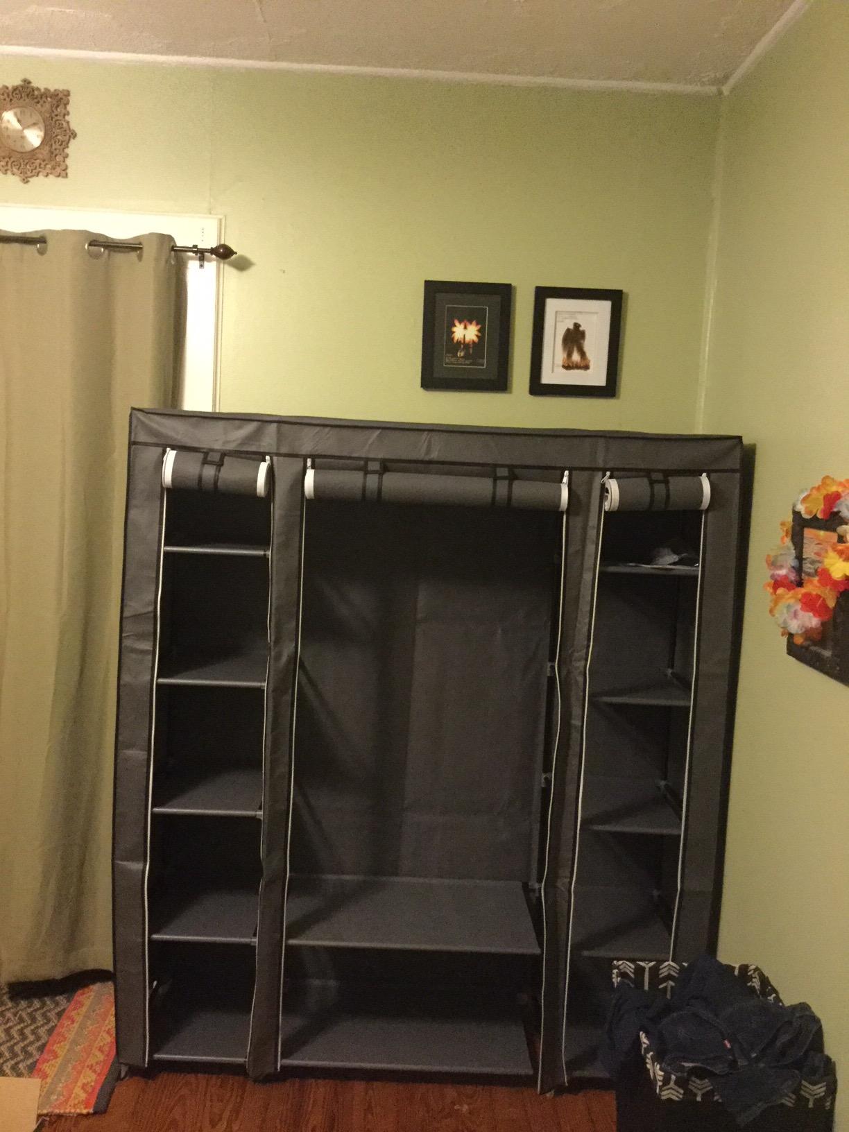 SONGMICS Closet Wardrobe, Portable Closet, Clothes Storage Organizer customer photo 1