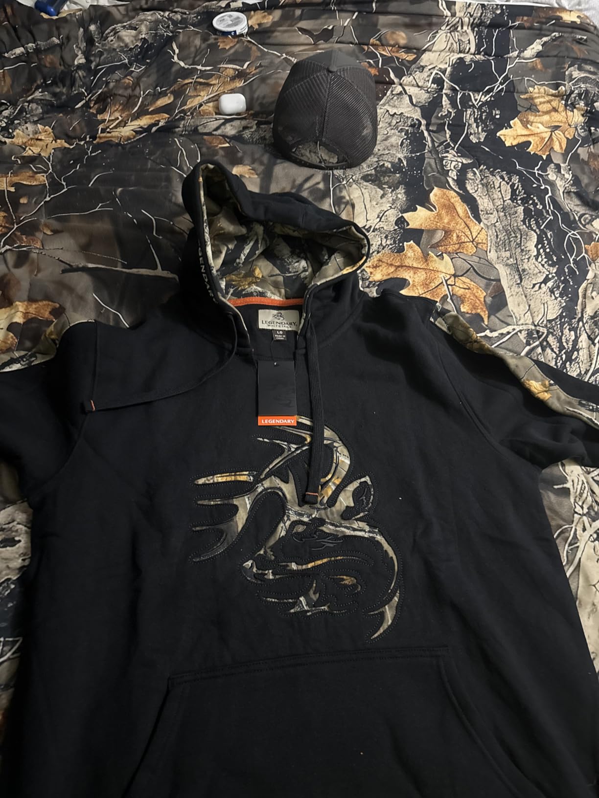 Legendary Whitetails Mens Camo Pullover Hoodie Hunting Sweatshirt customer photo 2