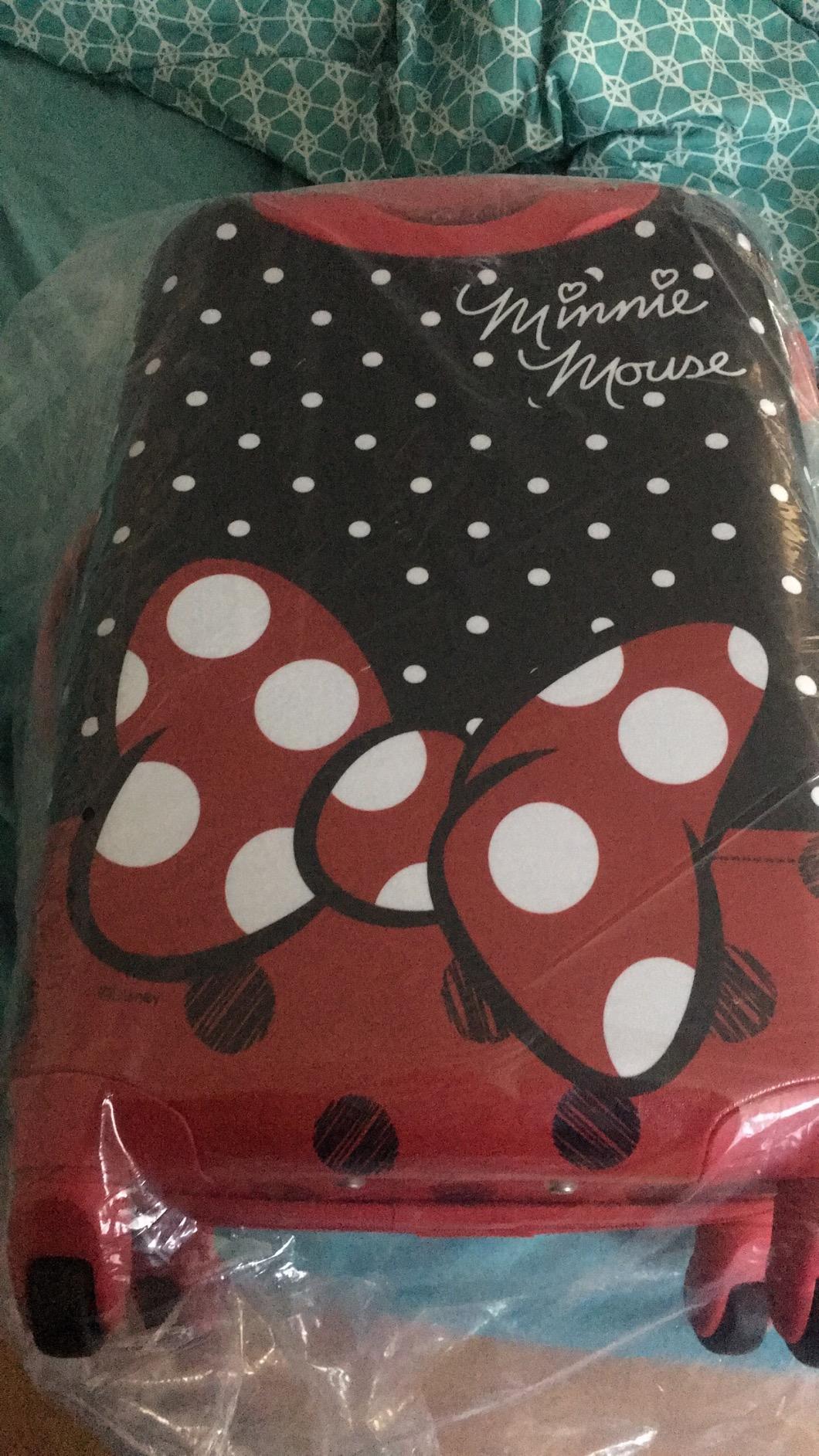 American Tourister Disney Hardside Luggage With Spinner Wheels, Minnie Mouse Red Bow, Carry-On 21-Inch customer photo 1