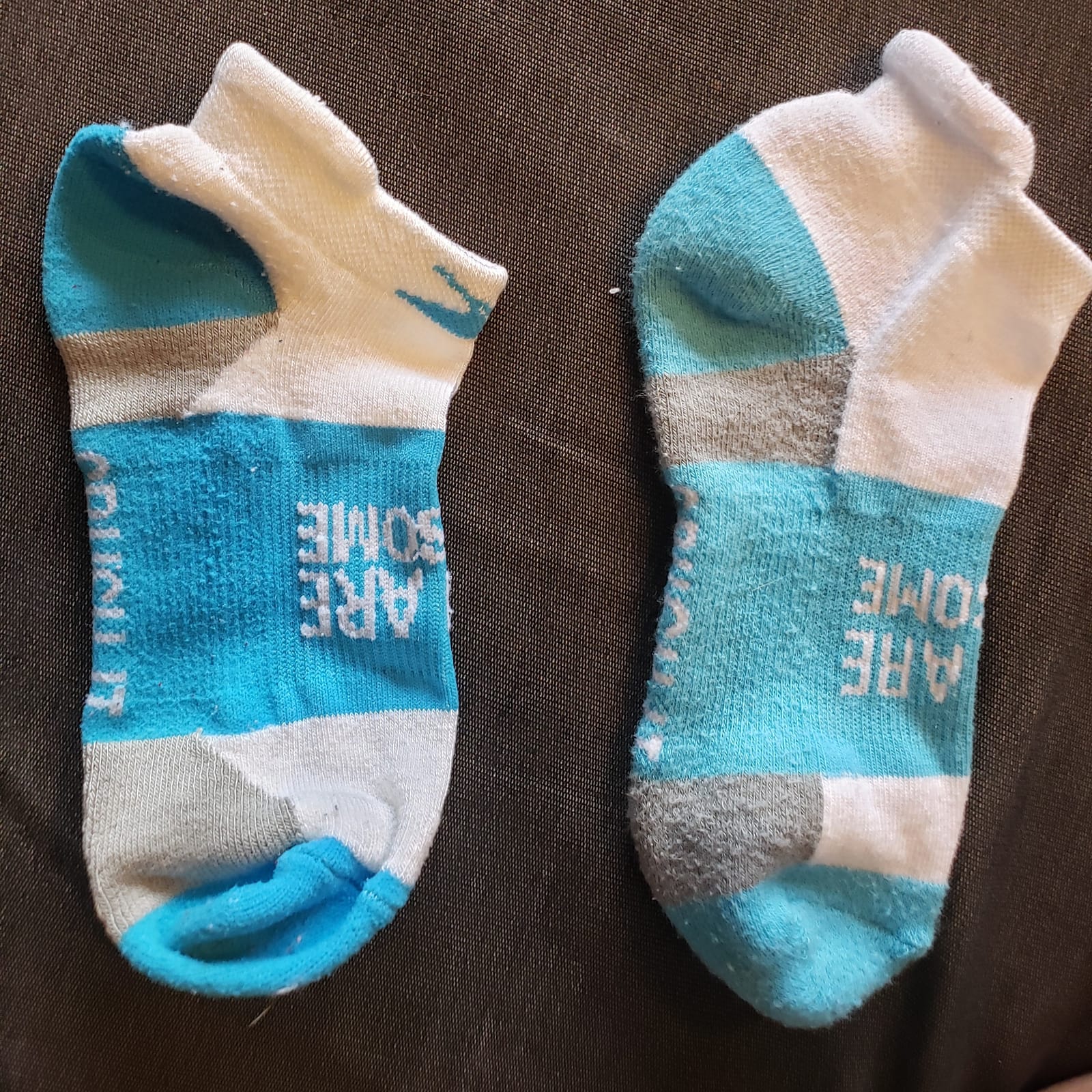 Gone For a Run Motivational Ankle Running Socks - Affirmation Runners Gifts customer photo 1